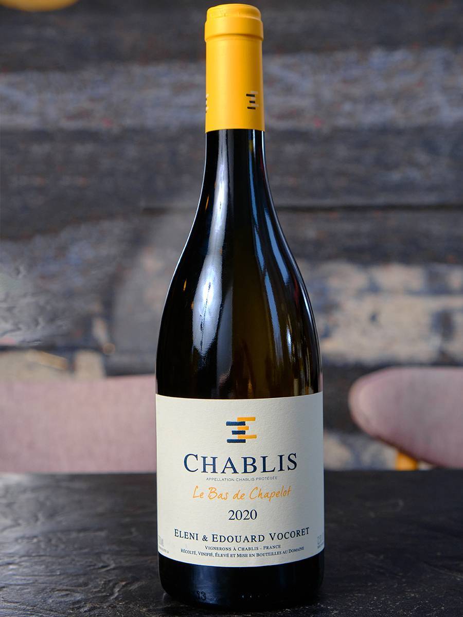 Вино Domaine Eleni et Edouard Vocoret Chablis Le Bas de Chapelot 2020 / Шабли Элени эт Эдуард Вокоре Ле Бас де Шапело