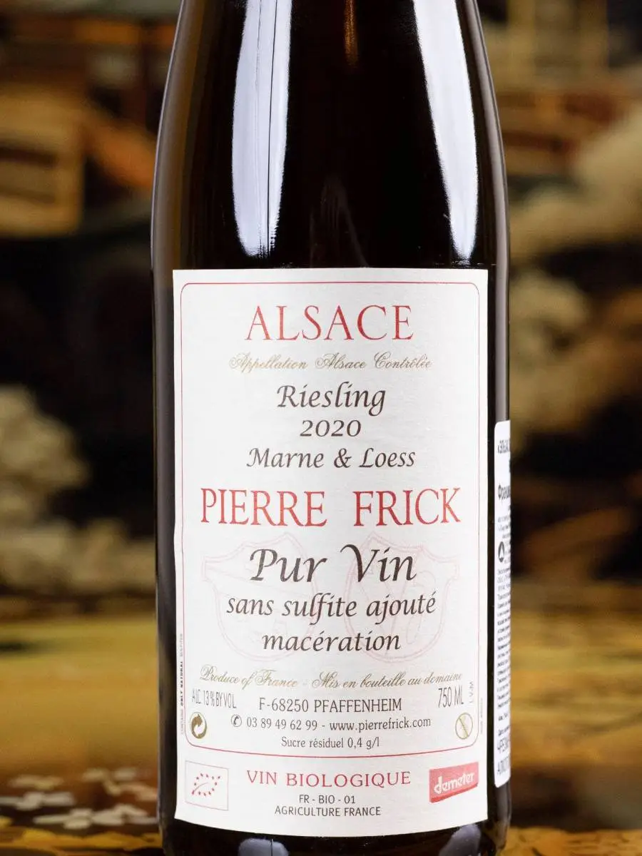 Вино Pierre Frick Riesling Marne & Loess Alsace / Рислинг Эльзас Марне э Лёс Пьер Фрик