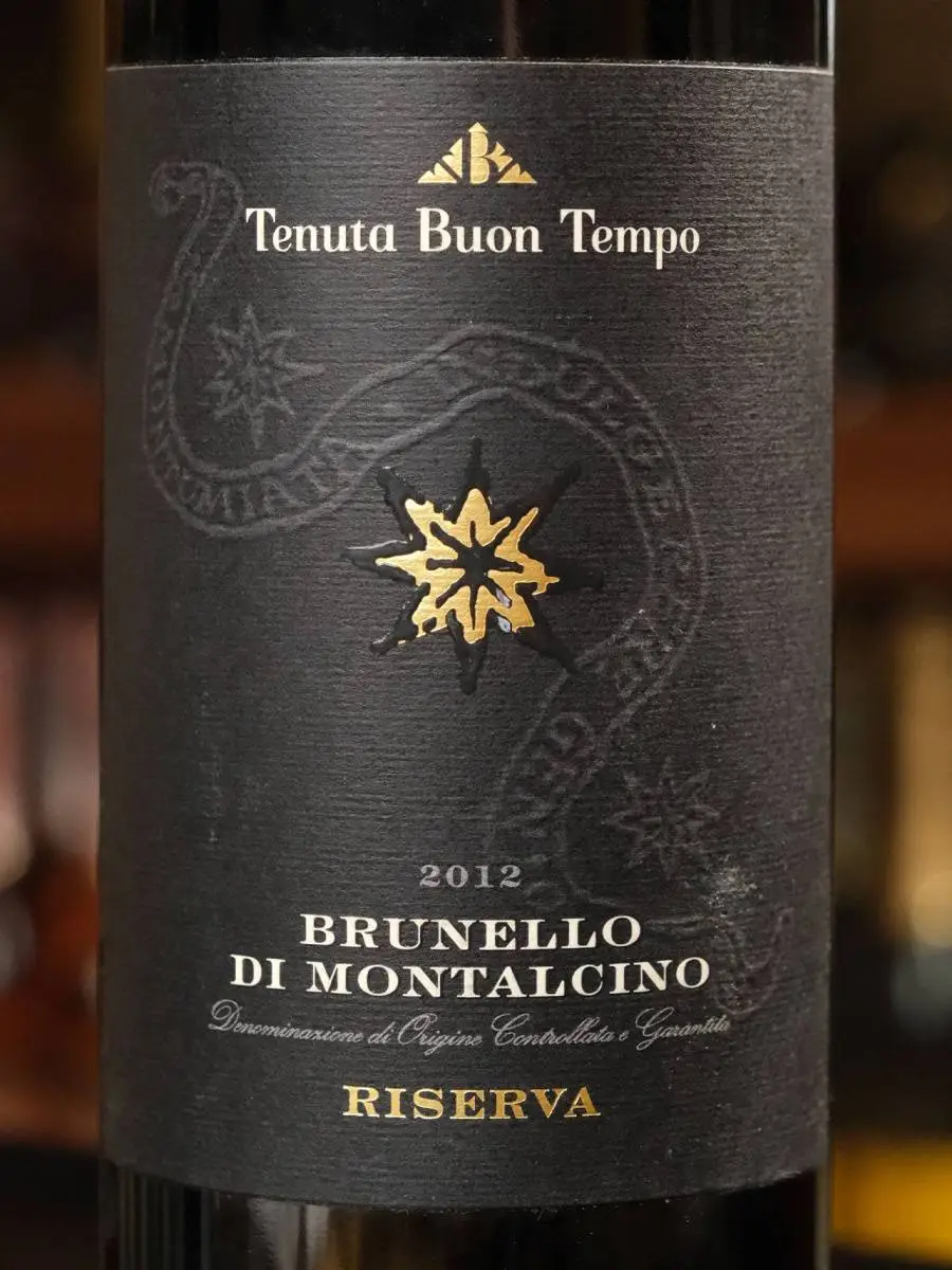 Вино Brunello di Montalcino Riserva Tenuta Buon Tempo DOCG 2012 / Брунелло ди Монтальчино Резерва Тенута Буон Темпо
