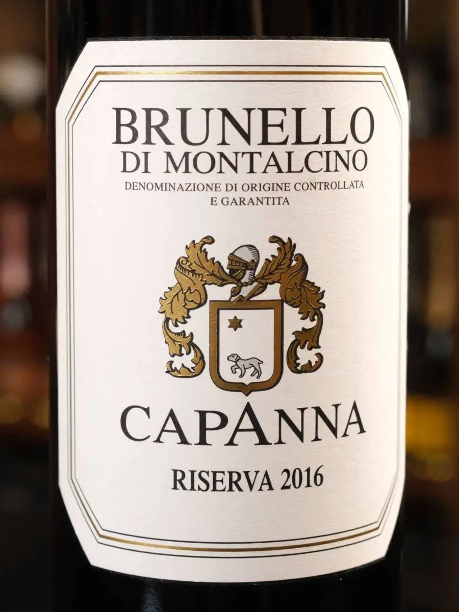 Вино Capanna Brunello di Montalcino Riserva DOCG 2016 / Капанна Брунелло ди Монтальчино Ризерва 2016