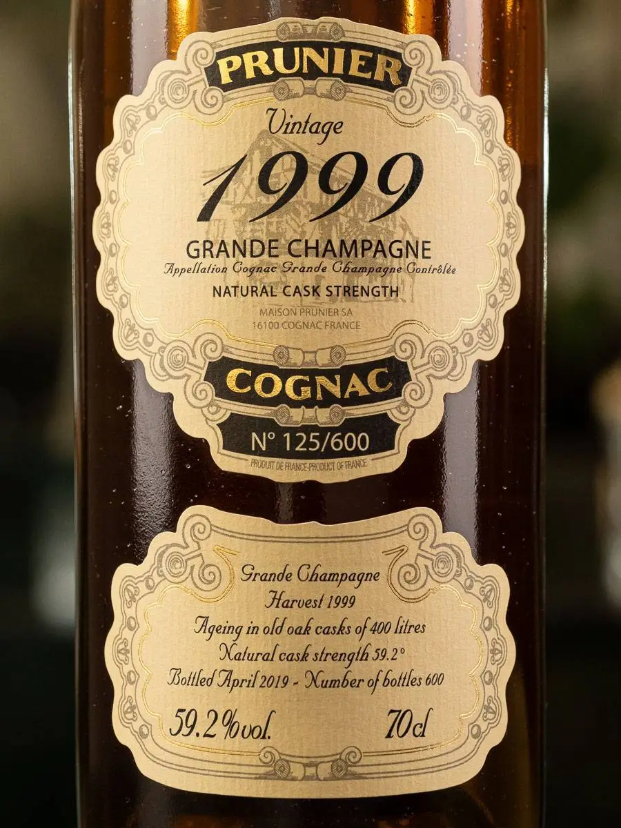 Коньяк Prunier Grande Champagne Vintage 1999 / Прунье Гранд Шампань