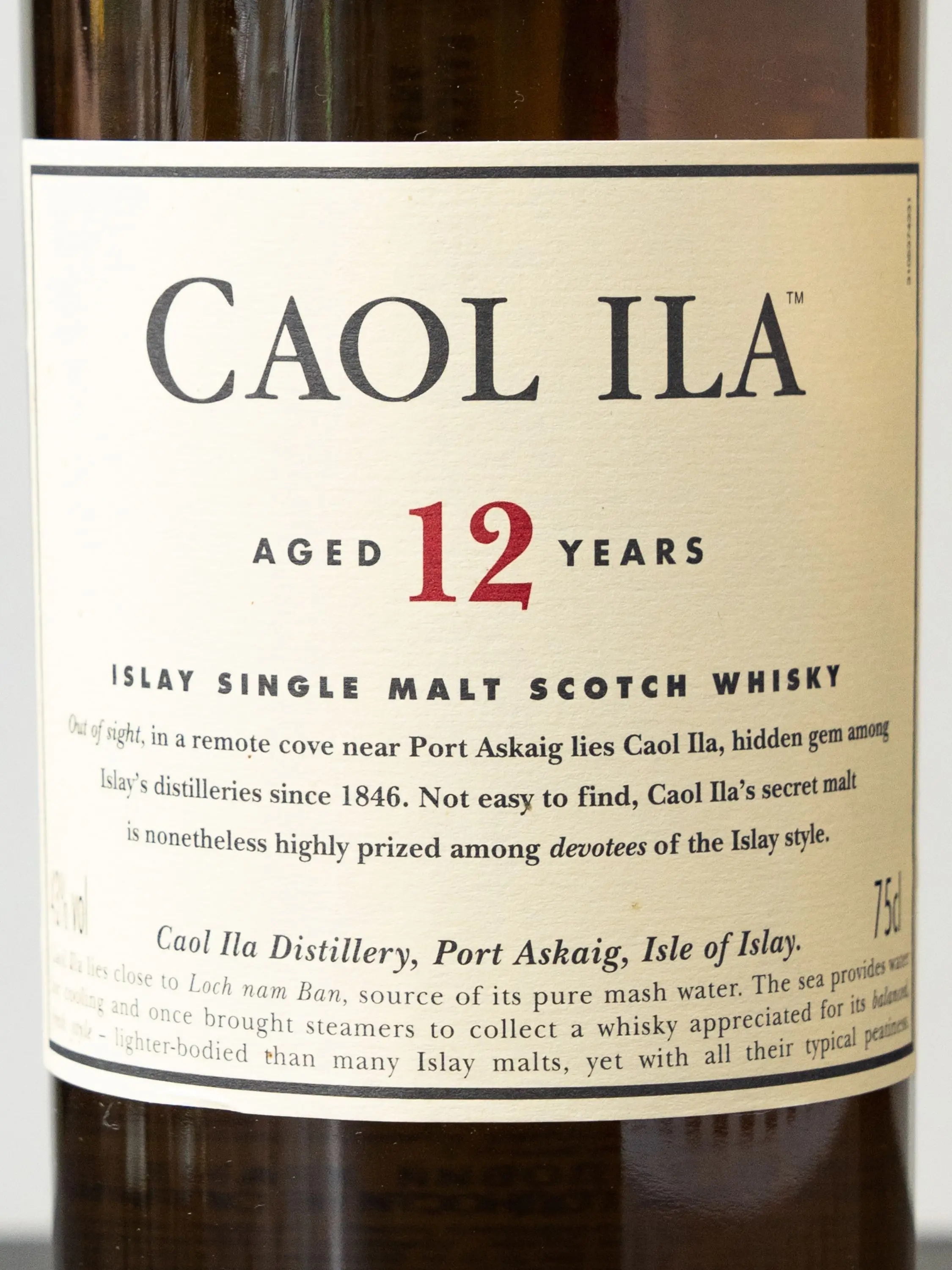 Виски Caol Ila malt 12 years old / Каол Айла 12 лет