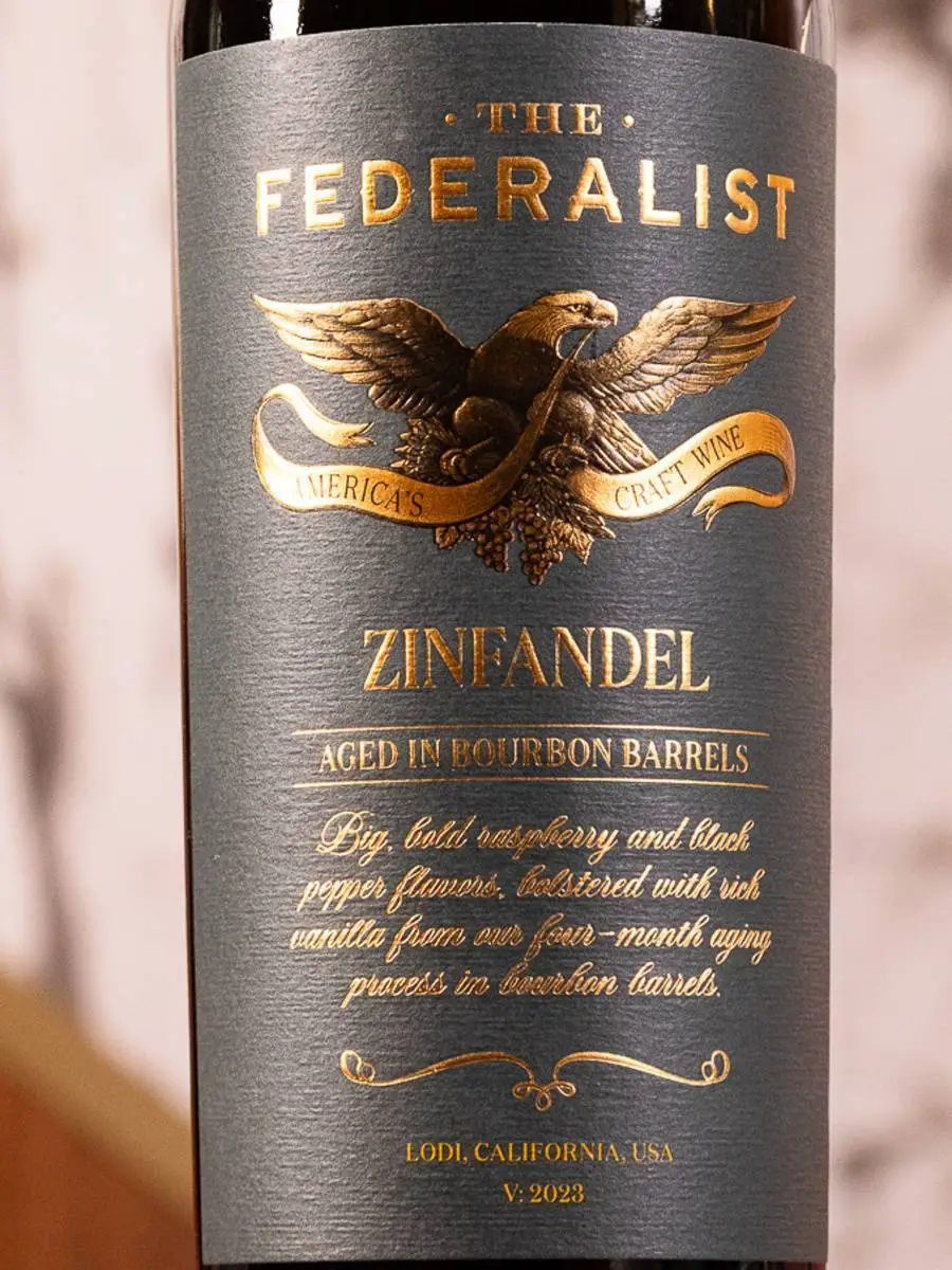 Вино The Federalist Zinfandel Aged in Bourbon Barrels / Федералист Зинфандель