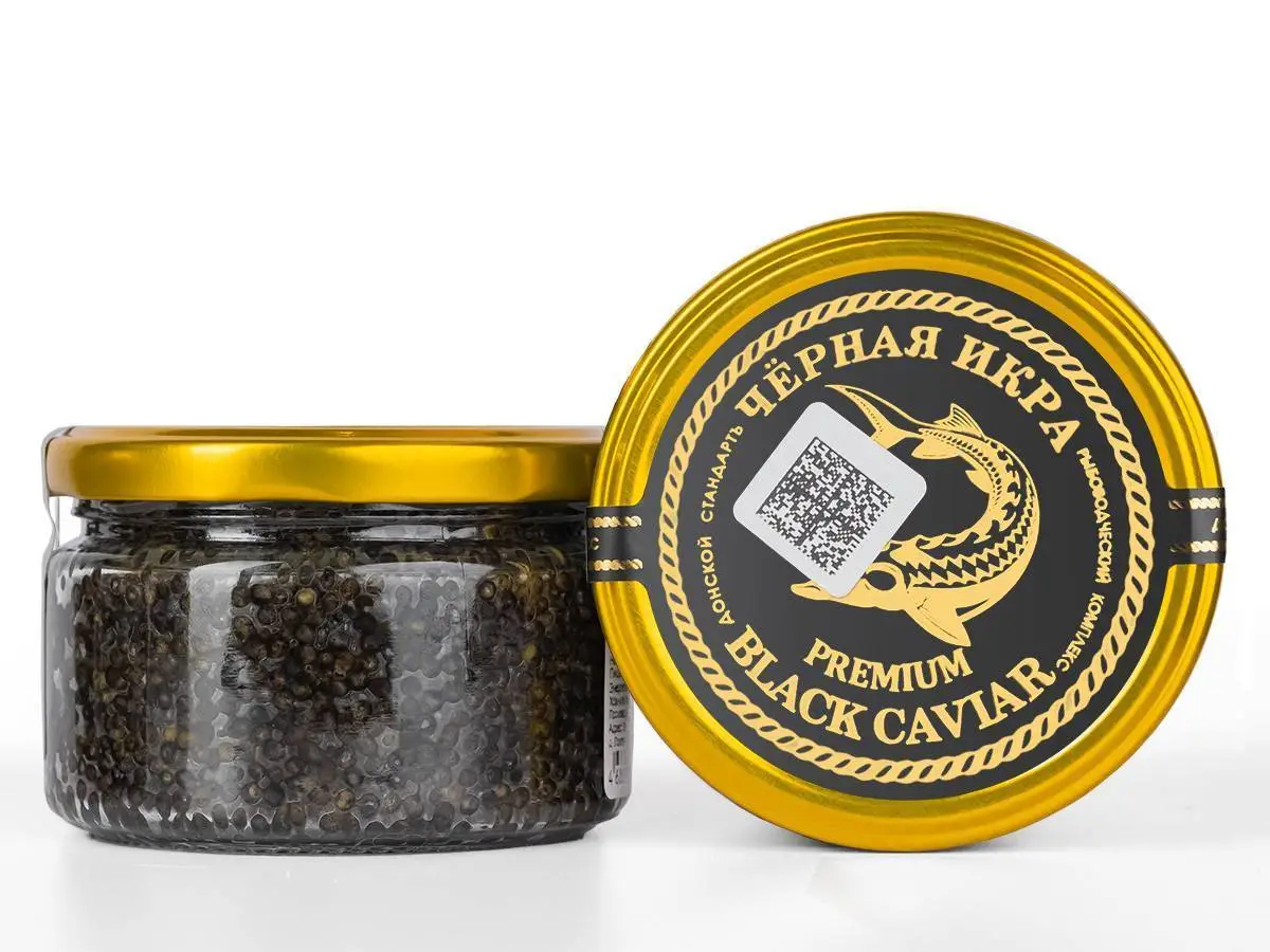 Черная икра зернистая сибирского осетра с/б 100 г