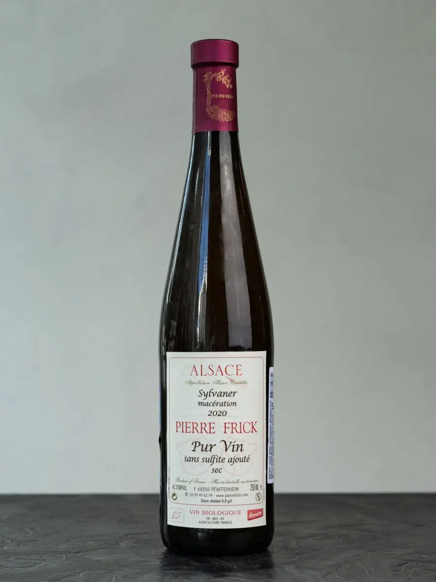 Вино Pierre Frick Sylvaner Maceration Alsace / Пьер Фрик Сильванер Мацерасьон