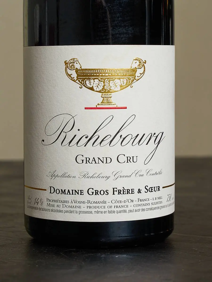 Вино Domaine Gros Frere et Soeur Richebourg Grand Cru 2018 / Домен Гро Фрер э Сёр Ришбур Гран Крю