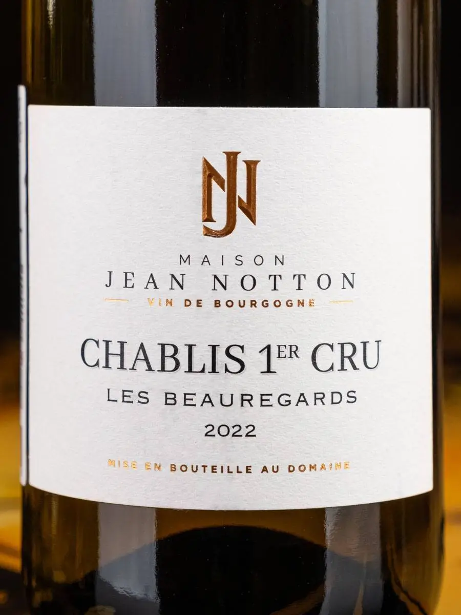 Этикетка Maison Jean Notton Chablis 1-er Cru Les Beauregards