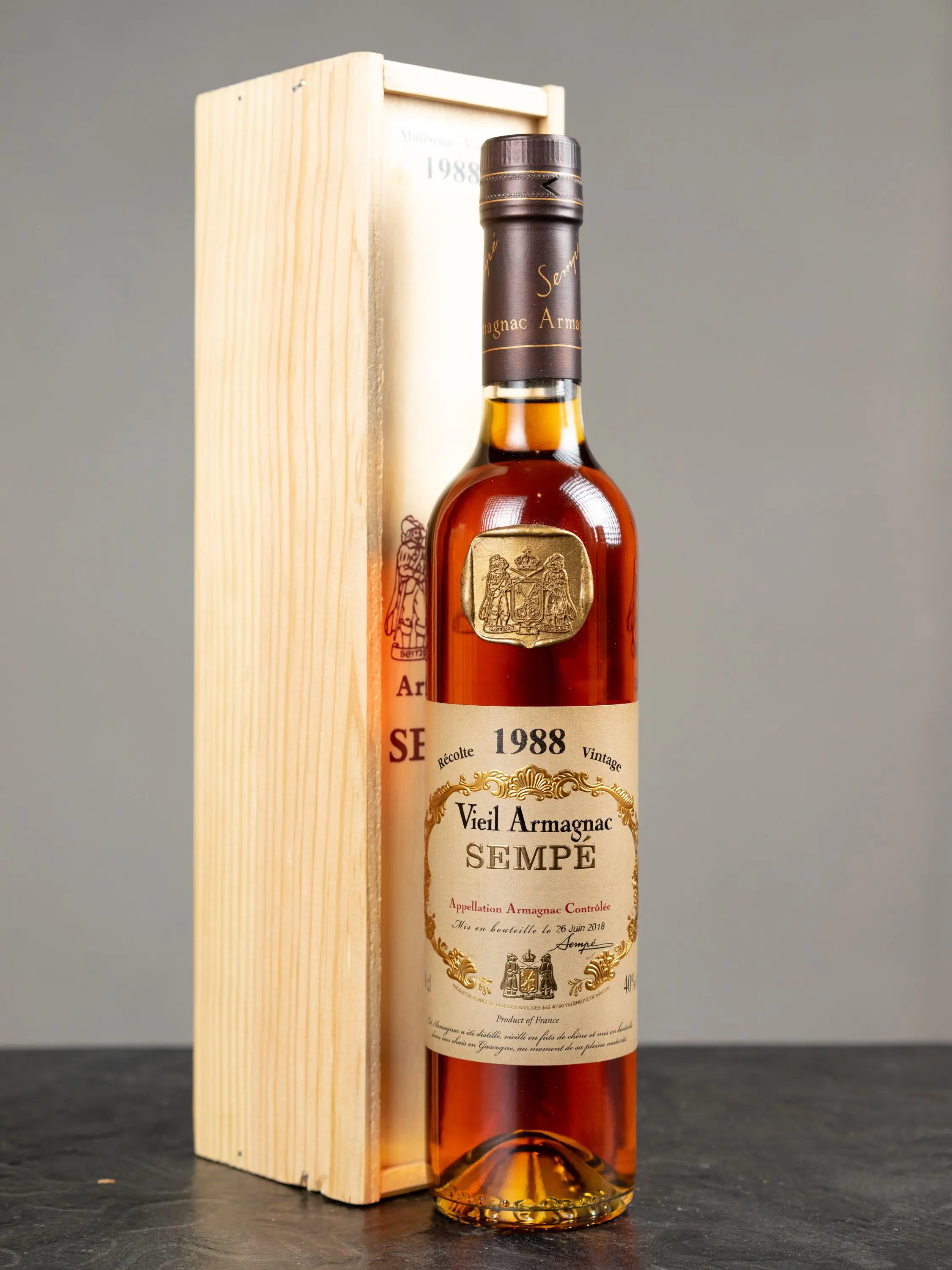 Подарочная упаковка Armagnac Sempe Vieil 1988