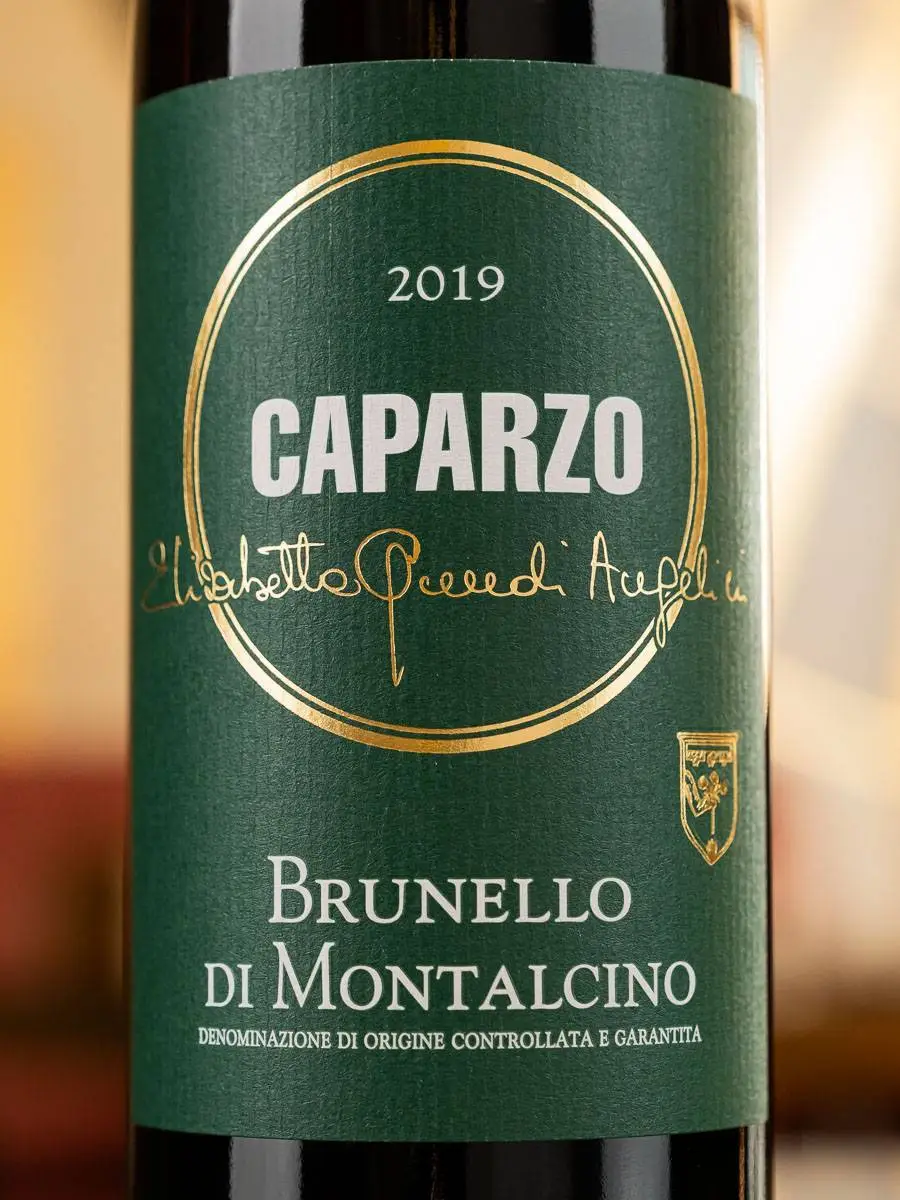 Этикетка Caparzo Brunello di Montalcino 2019