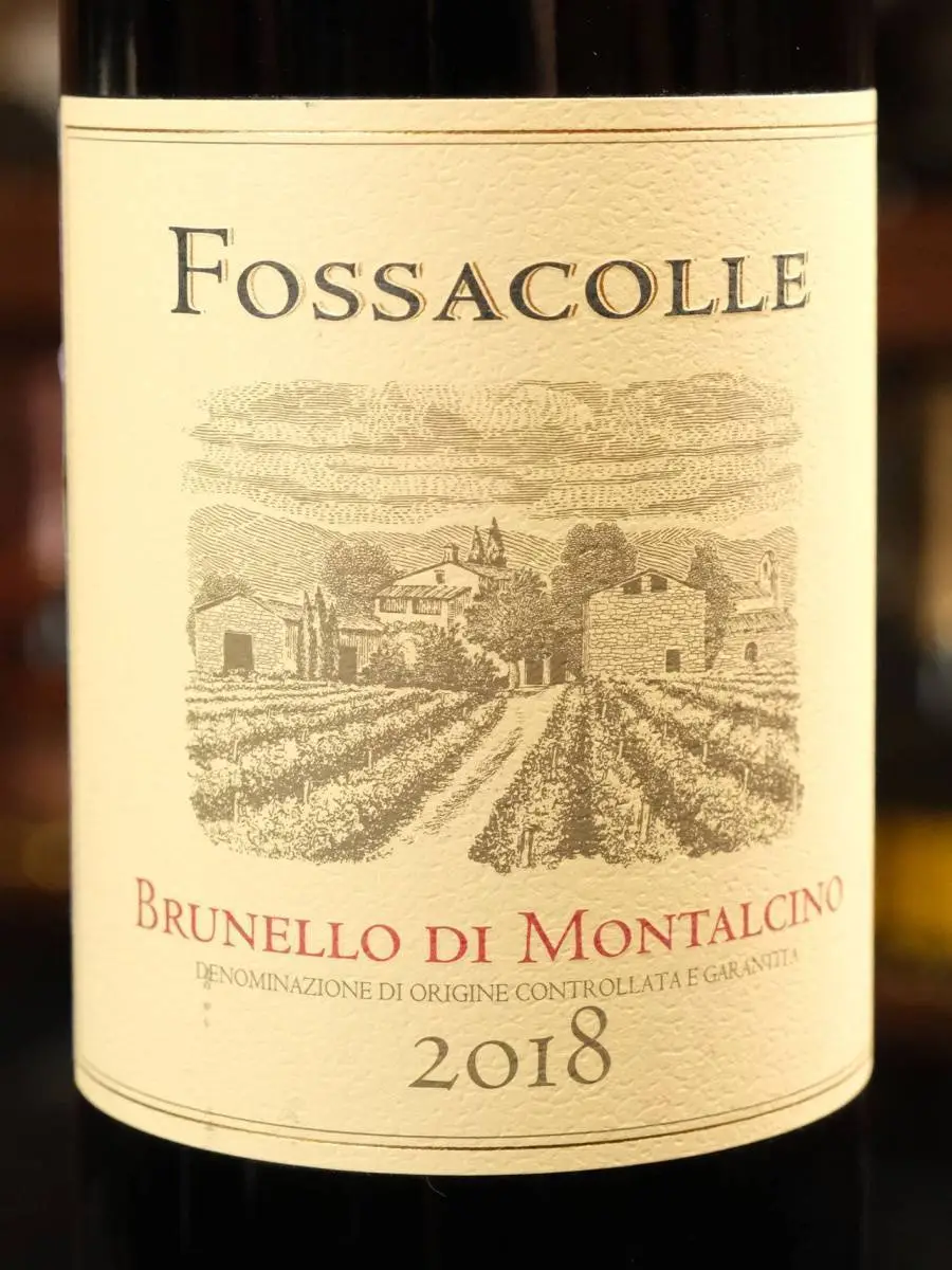 Вино Brunello di Montalcino Fossacolle 2018 / Брунелло ди Монтальчино Фоссаколле