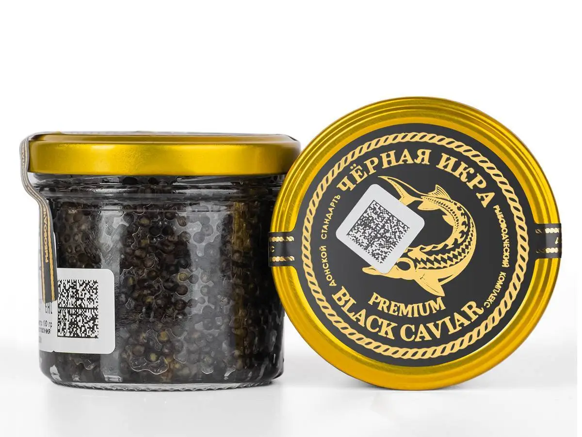 Черная икра зернистая сибирского осетра с/б 200 г