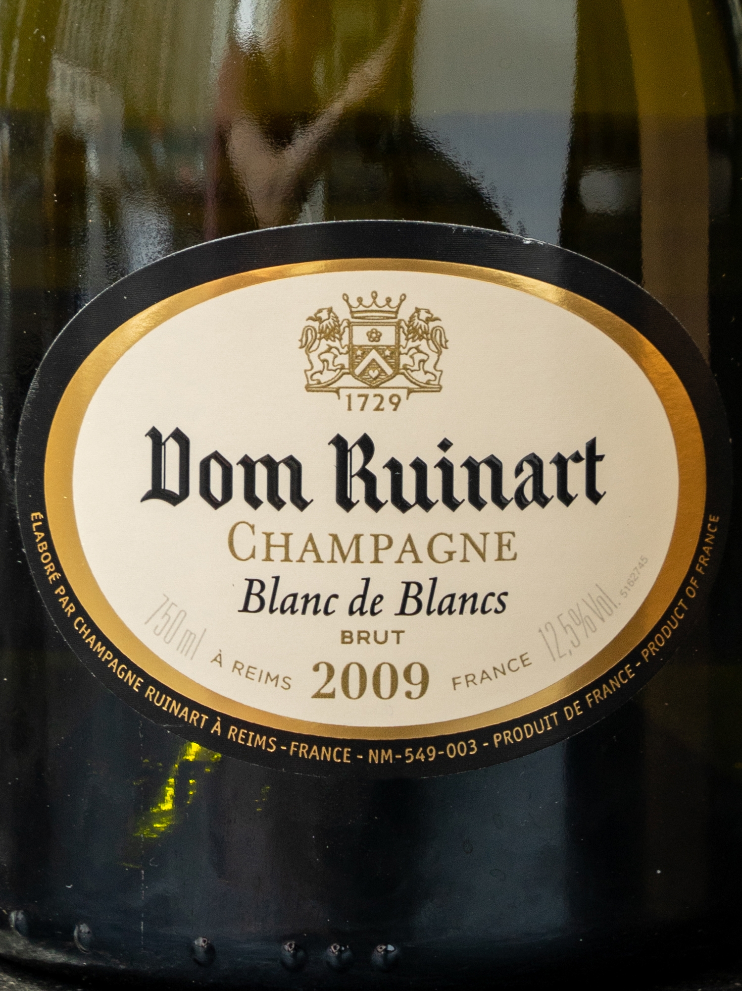 Шампанское Dom Ruinart Blanc de Blancs / Дом Рюинар Блан Де Блан