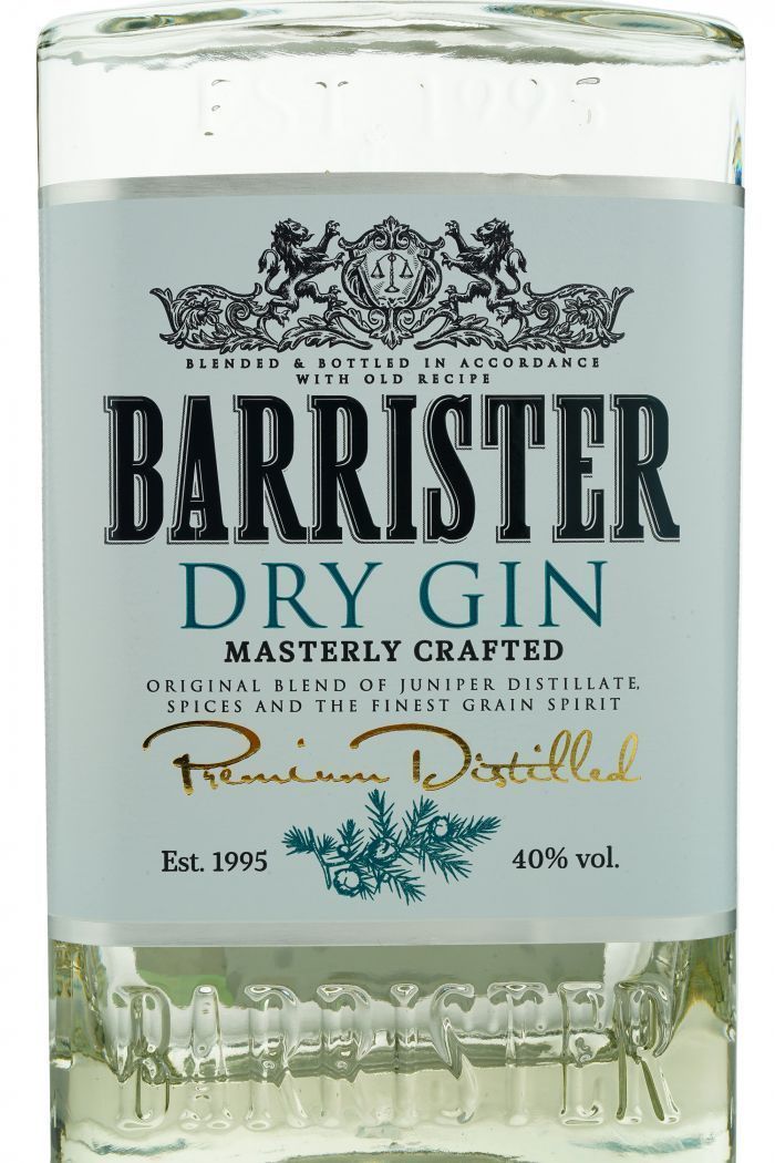 Джин Barrister Dry Gin 700 ml / Барристер Драй 0.7 л