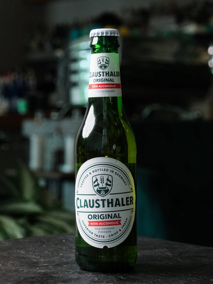 Пиво Clausthaler Original Non-Alcoholic / Пиво Клаусталер б/а купить в винном ресторане Osteria Amici - цена Пиво Clausthaler Original Non-Alcoholic / Пиво Клаусталер б/а