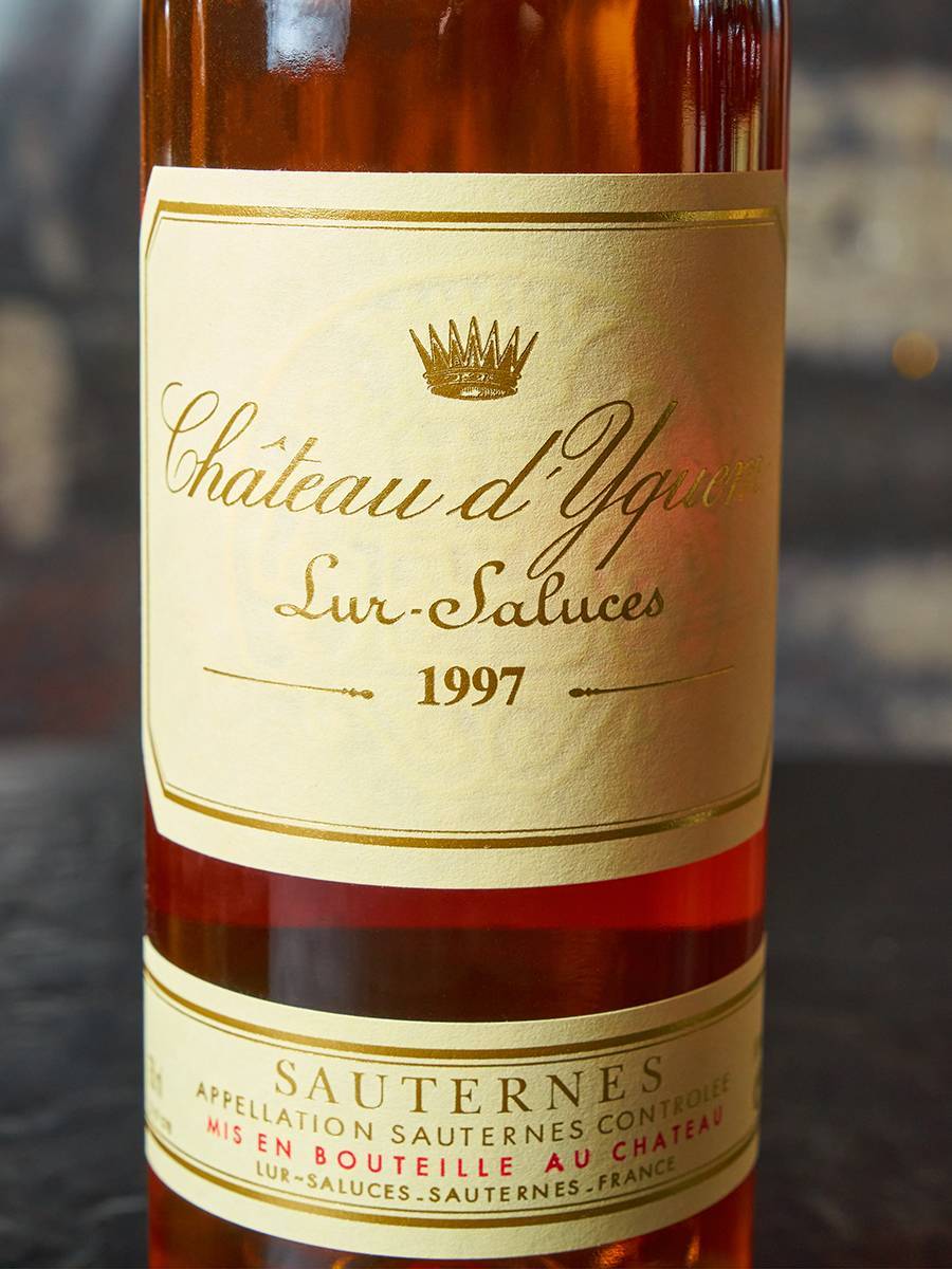 Этикетка Chateau d'Yquem Sauternes Premier Grand Cru Superieur 1997