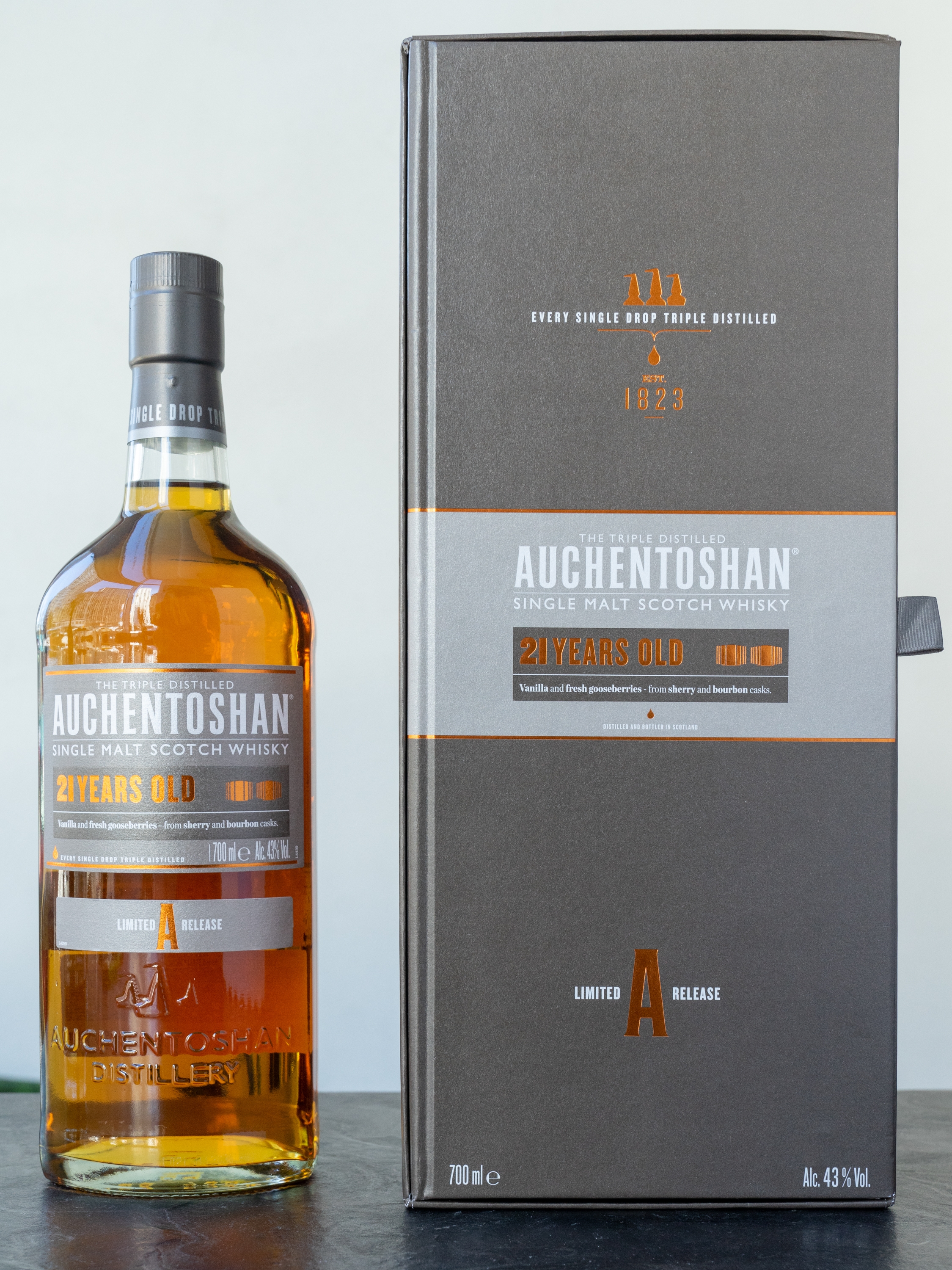 Виски Auchentoshan 21 Years Old купить в винном ресторане Остерия Амичи - лучшая цена Виски Auchentoshan 21 Years Old / Акентошан 21 год