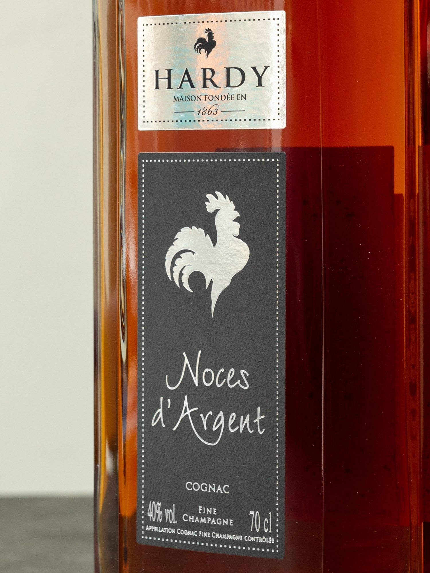 Коньяк Hardy Noces d Argent Fine Champagne купить в винном ресторане Остерия Амичи - лучшая цена Коньяк Hardy Noces d Argent Fine Champagne / Арди Нос д'Аржан Фин Шампань