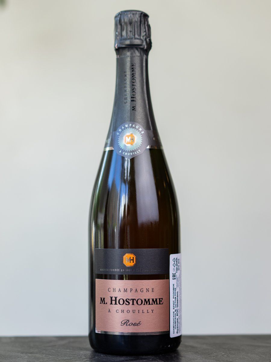 Купить шампанское M. Hostomme Brut Rose в ресторане Остерия Амичи цена Шампанское M. Hostomme Brut Rose Champagne / М. Остомм Брют Розе