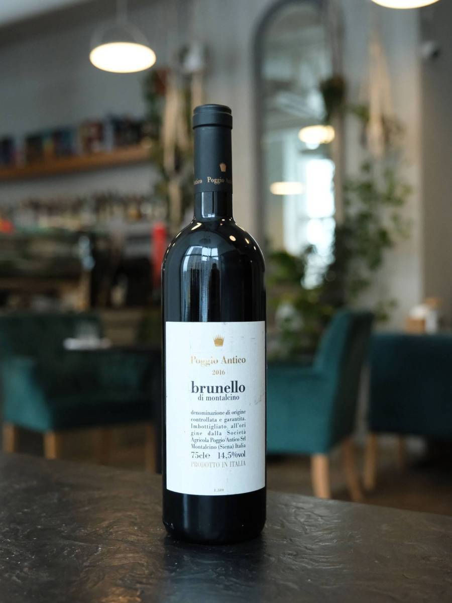 Вино Poggio Antico Brunello di Montalcino 2016 купить в винном ресторане Остерия - лучшая цена Вино Poggio Antico Brunello di Montalcino 2016 / Поджо Антико Брунелло ди Монтальчино