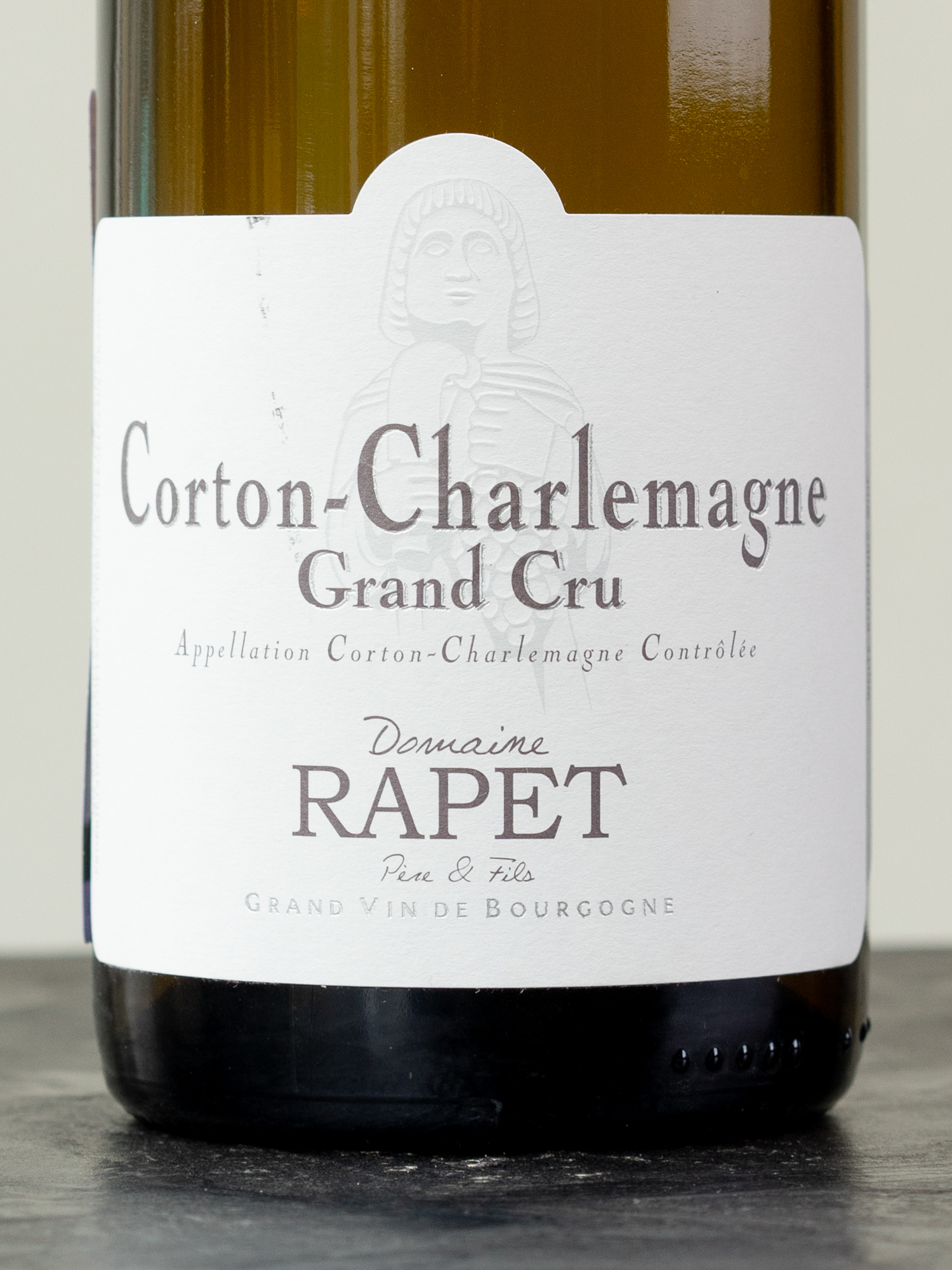 Этикетка Domaine Rapet Corton-Charlemagne Grand Cru