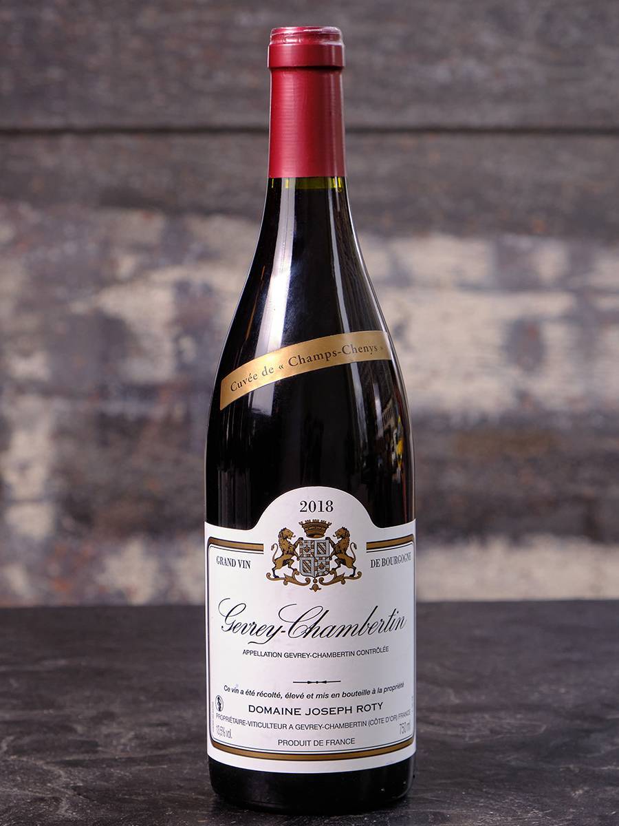 Вино Domaine Joseph Roty Gevrey-Chambertin Cuvee Champs Chenys 2018 купить в винном ресторане Остерия - лучшая цена Вино Domaine Joseph Roty Gevrey-Chambertin Cuvee Champs Chenys 2018 / Домен Жозеф Роти Жевре-Шамбертен Кюве де Шам-Шени