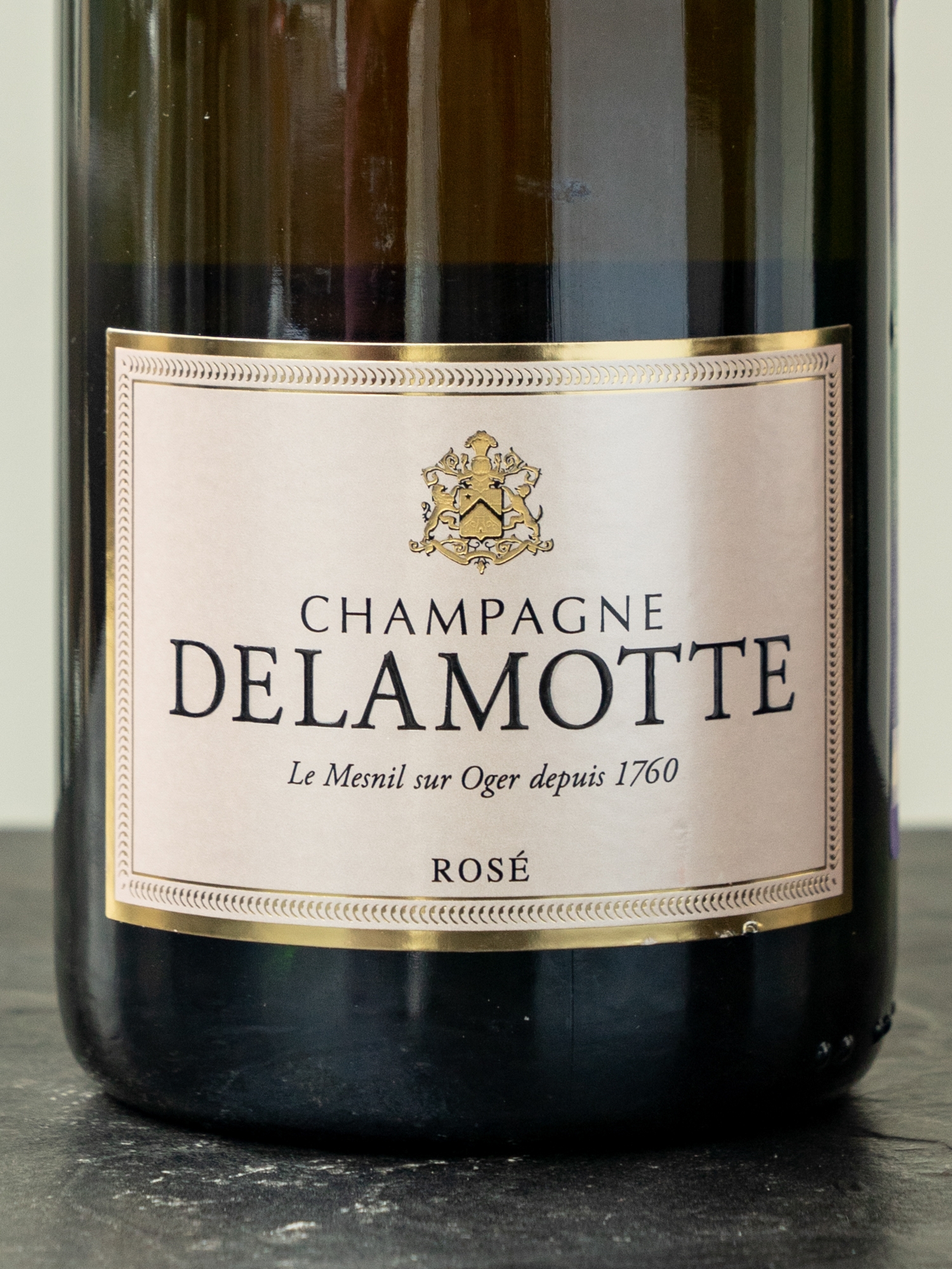 Этикетка Delamotte Rose Brut