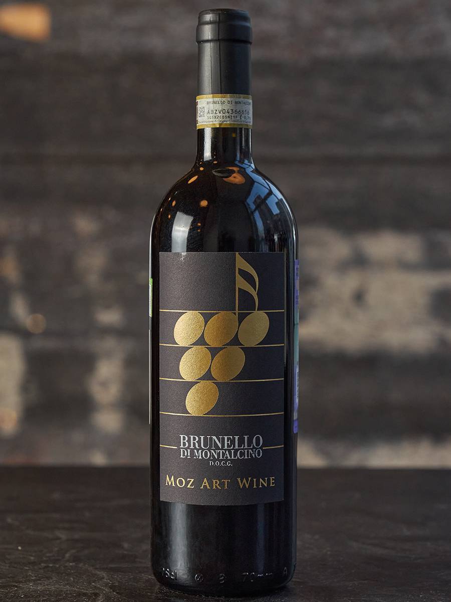 Вино Moz Art Brunello di Montalcino 2017 купить в винном ресторане Остерия - лучшая цена Вино Moz Art Brunello di Montalcino 2017 / Моц Арт Вайн Брунелло ди Монтальчино