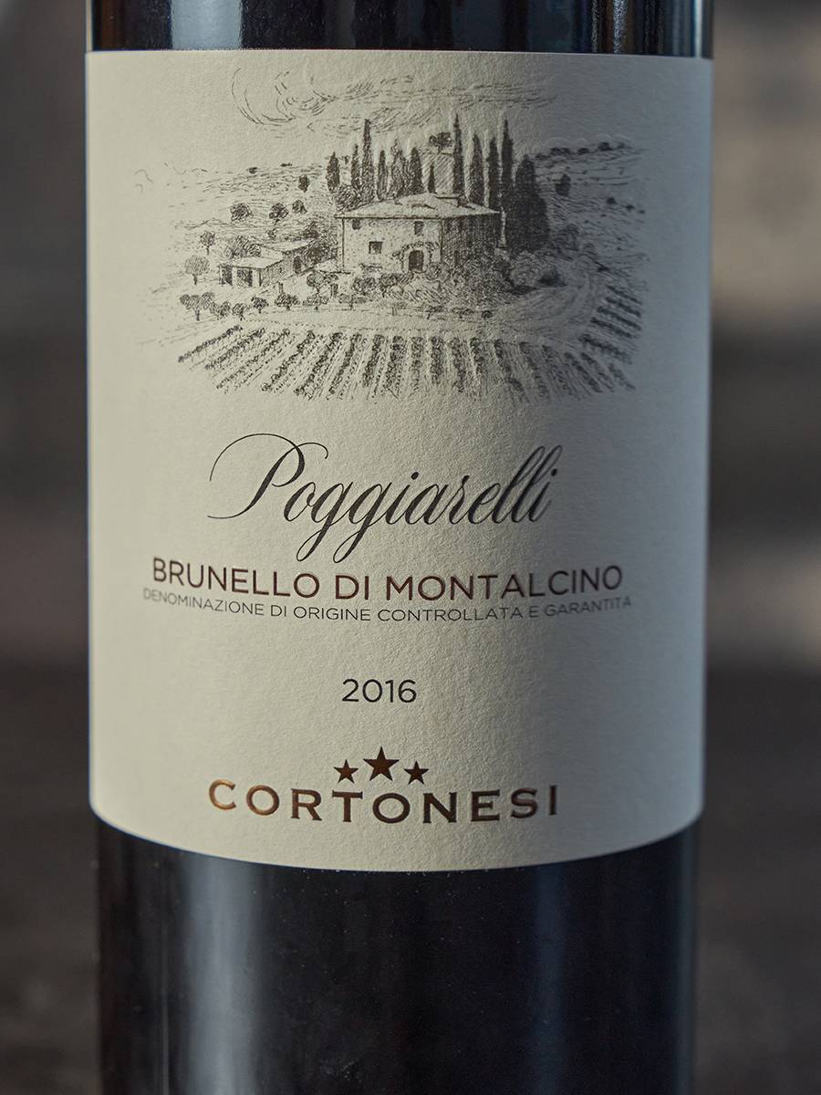 Вино Cortonesi Poggiarelli Brunello di Montalcino 2016 / Кортонези Брунелло ди Монтальчино Поджарелли 2016