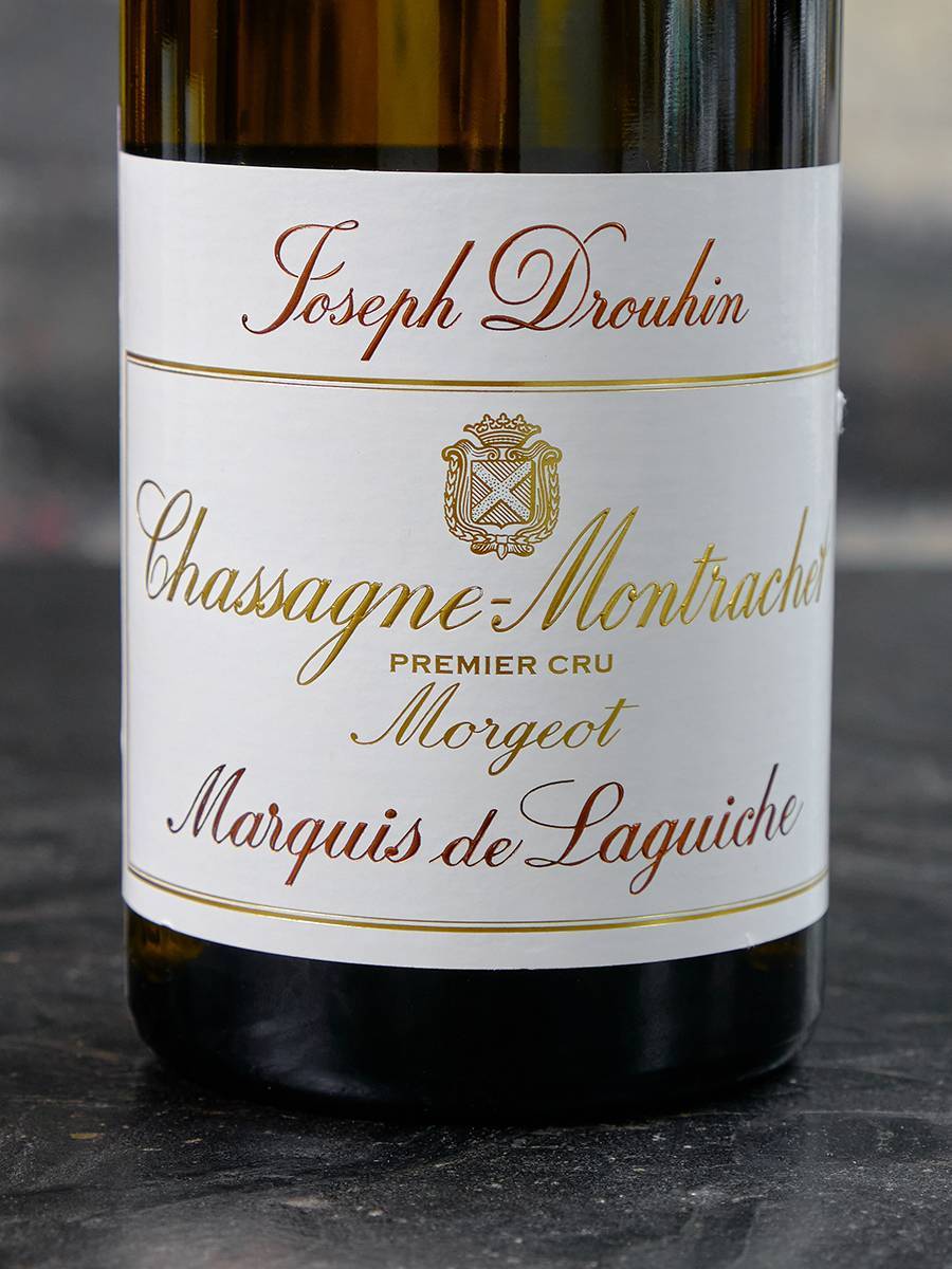 Этикетка Chassagne-Montrachet Morgeot Premier Cru Marquis de Laguiche Joseph Drouhin 2020