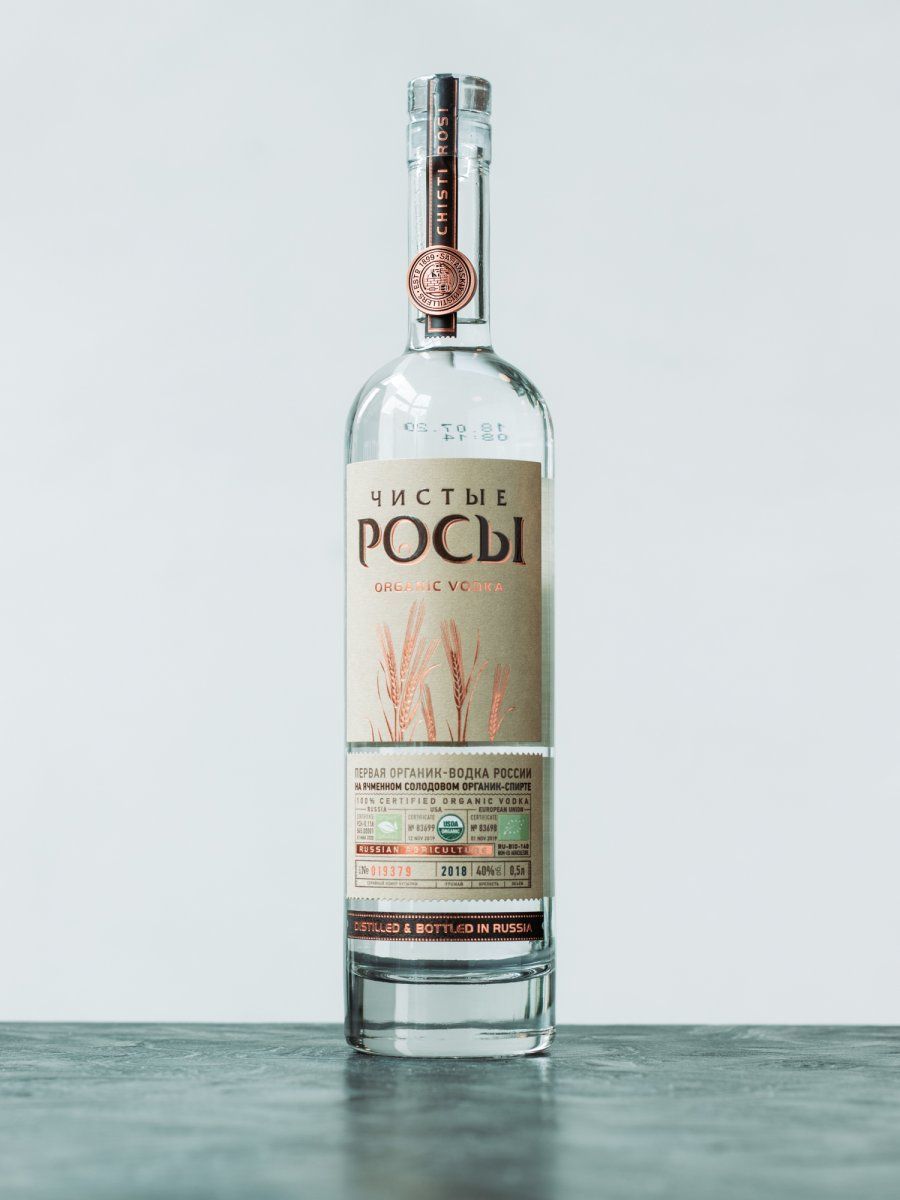 Водка Чистые Росы из ячменного зерна / Chistye Rosy from Barley Grain