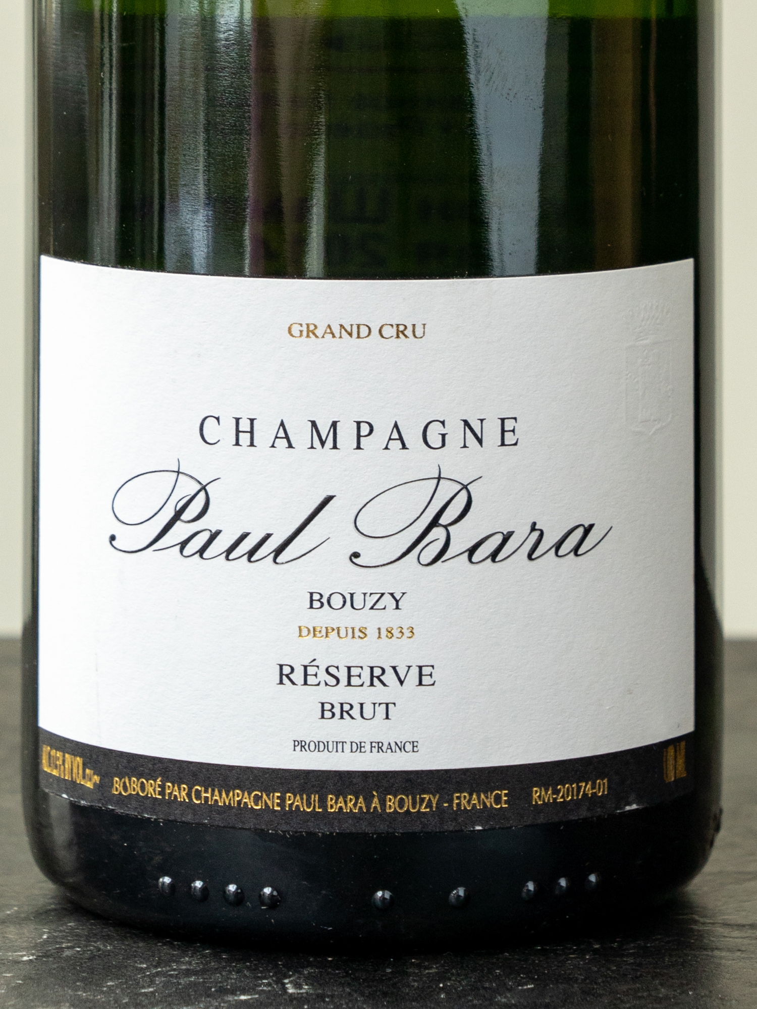Шампанское Paul Bara Brut Reserve Grand Cru Champagne 2014 / Поль Бара Брют Резерв Гран Крю 2014