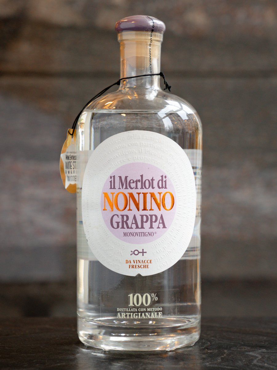 Граппа Il Merlot di Nonino Monovitigno купить в ресторане Остерия - лучшая цена Граппа Il Merlot di Nonino Monovitigno / Иль Мерло ди Нонино Моновитиньо