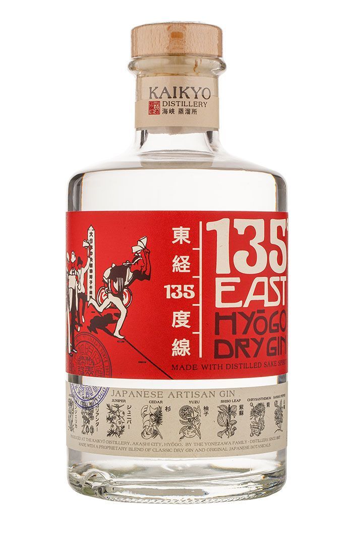 Джин 135 East Hyogo Dry Gin купить в винном ресторане Остерия Амичи - лучшая цена Джин 135 East Hyogo Dry Gin / 135° Ист Хиого Драй