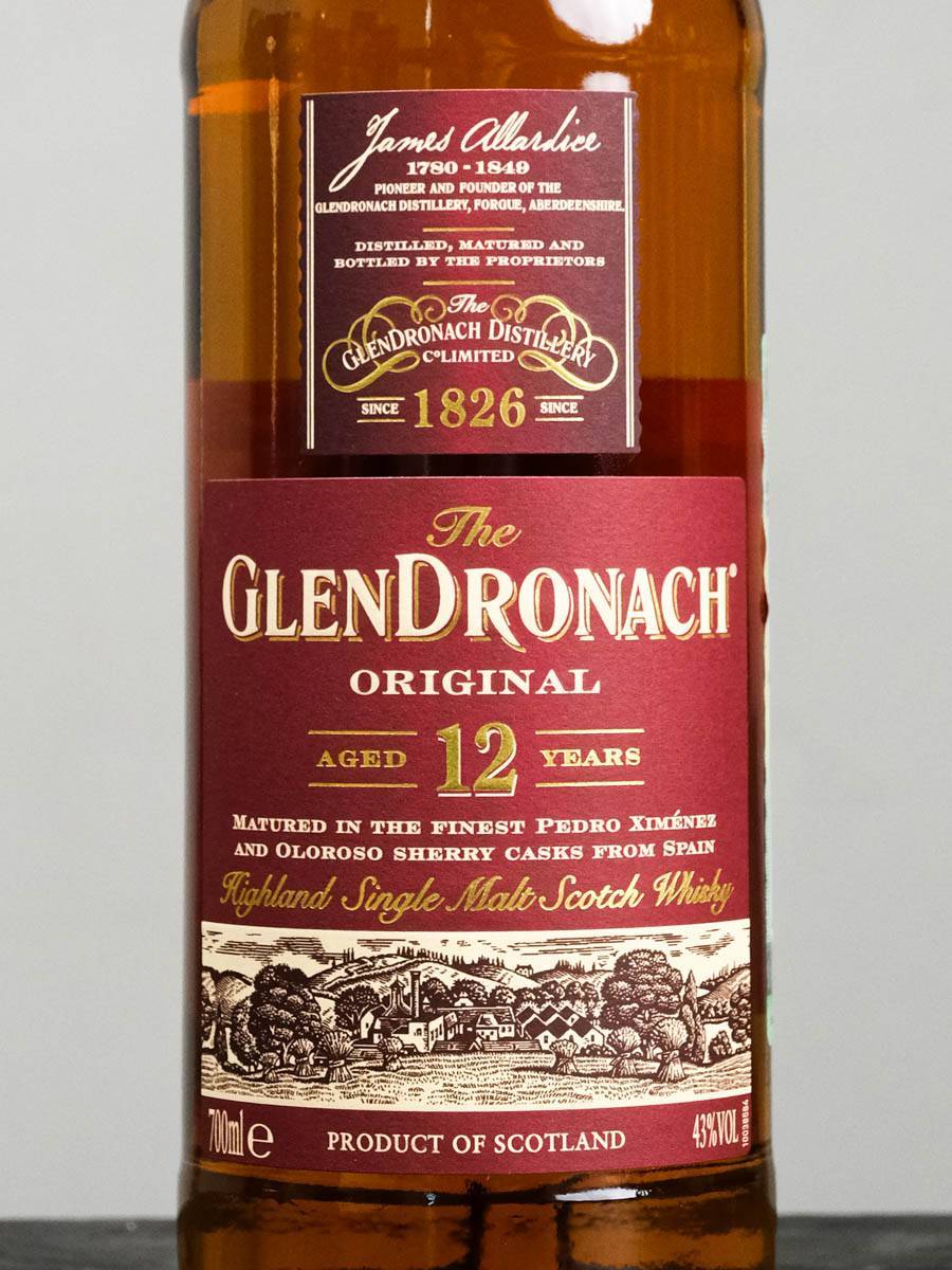 Виски Glendronach Original 12 YO купить в ресторане Остерия лучшая цена Виски Glendronach Original 12 YO / Глендронах Ориджинал 12 лет