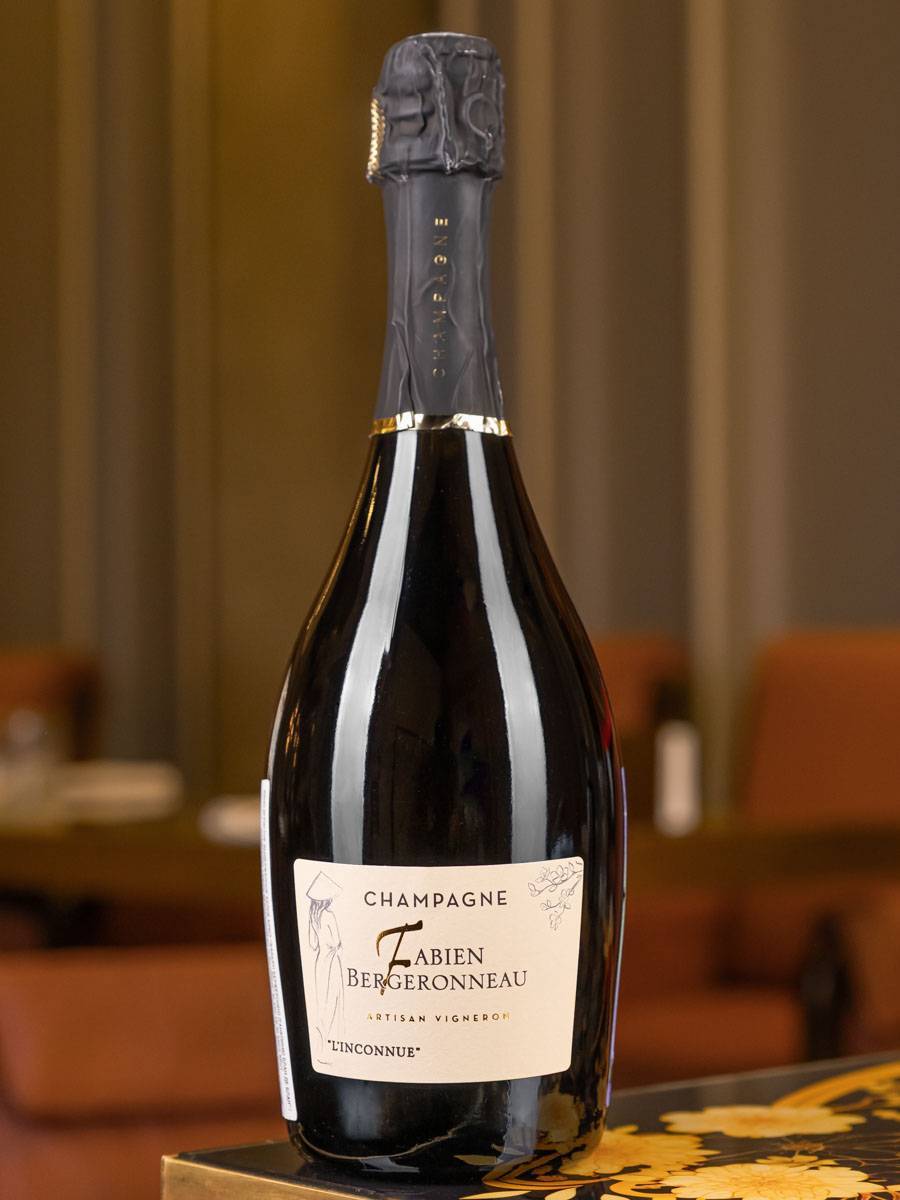 Шампанское Fabien Bergeronneau L'Inconnue Blanc de Blancs Brut Nature 2023 / Фабьен Бержеронно Л'Анконню Блан де Блан