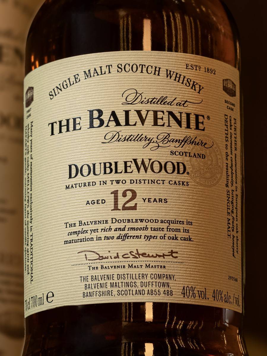 Этикетка Balvenie DoubleWood 12 Years Old