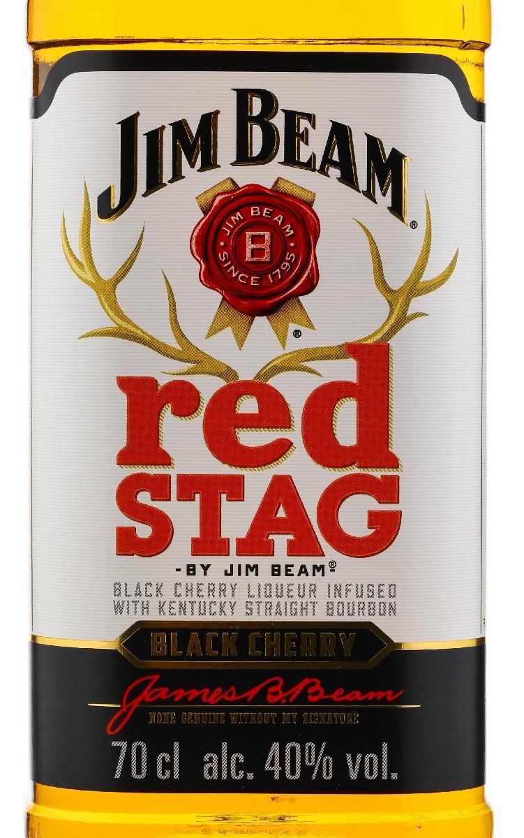 Этикетка Jim Beam Red Stag