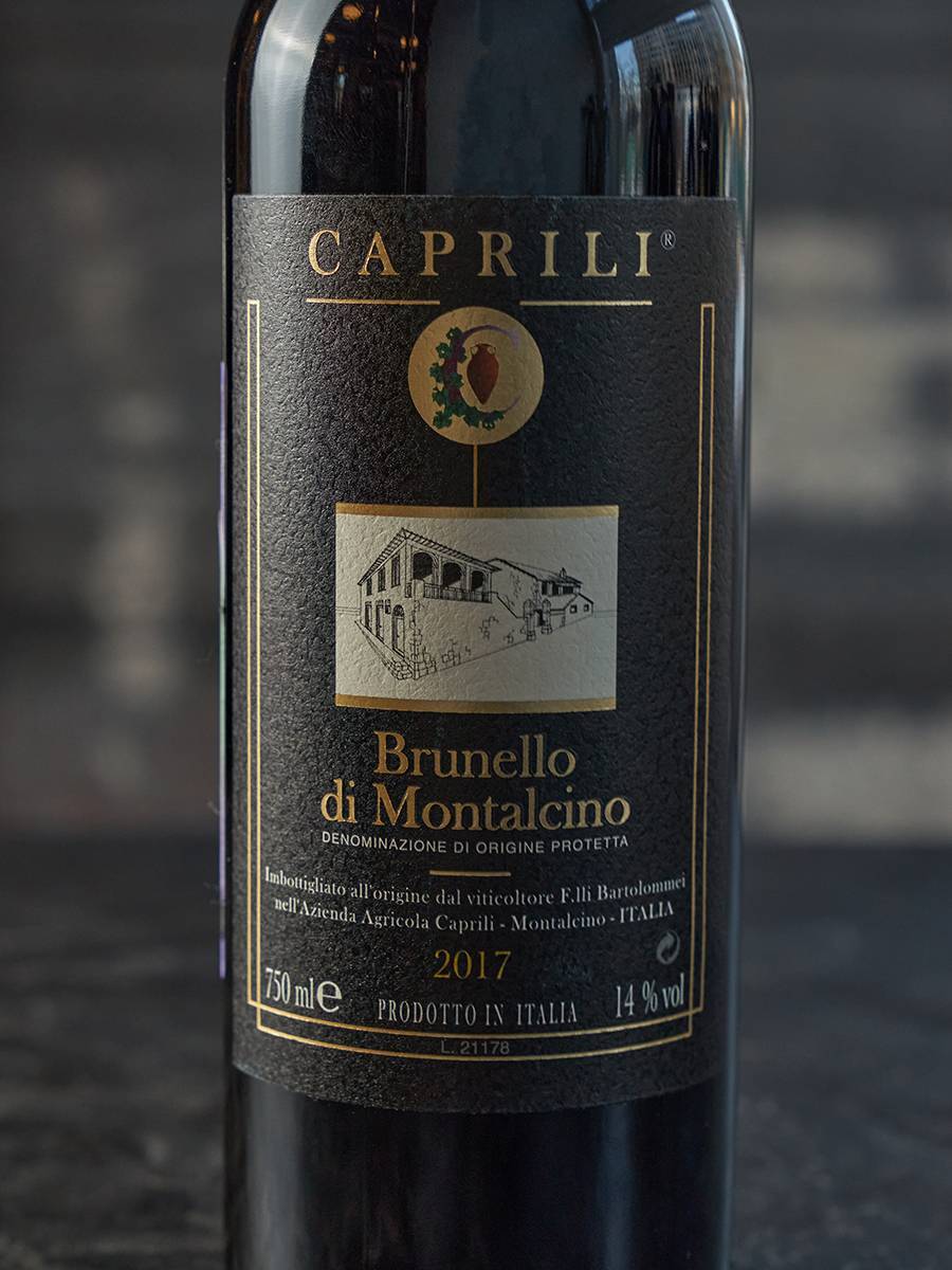 Вино Caprili Brunello di Montalcino DOCG 2017 купить в винном ресторане Остерия - лучшая цена Вино Caprili Brunello di Montalcino DOCG 2017 / Каприли Брунелло ди Монтальчино 2017