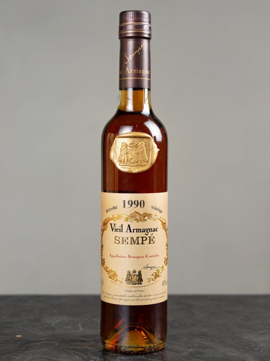 Арманьяк Armagnac Sempe Vieil 1990 купить в ресторане Остерия Амичи - лучшая цена Арманьяк Armagnac Sempe Vieil 1990 / Семпэ Вьей 1990