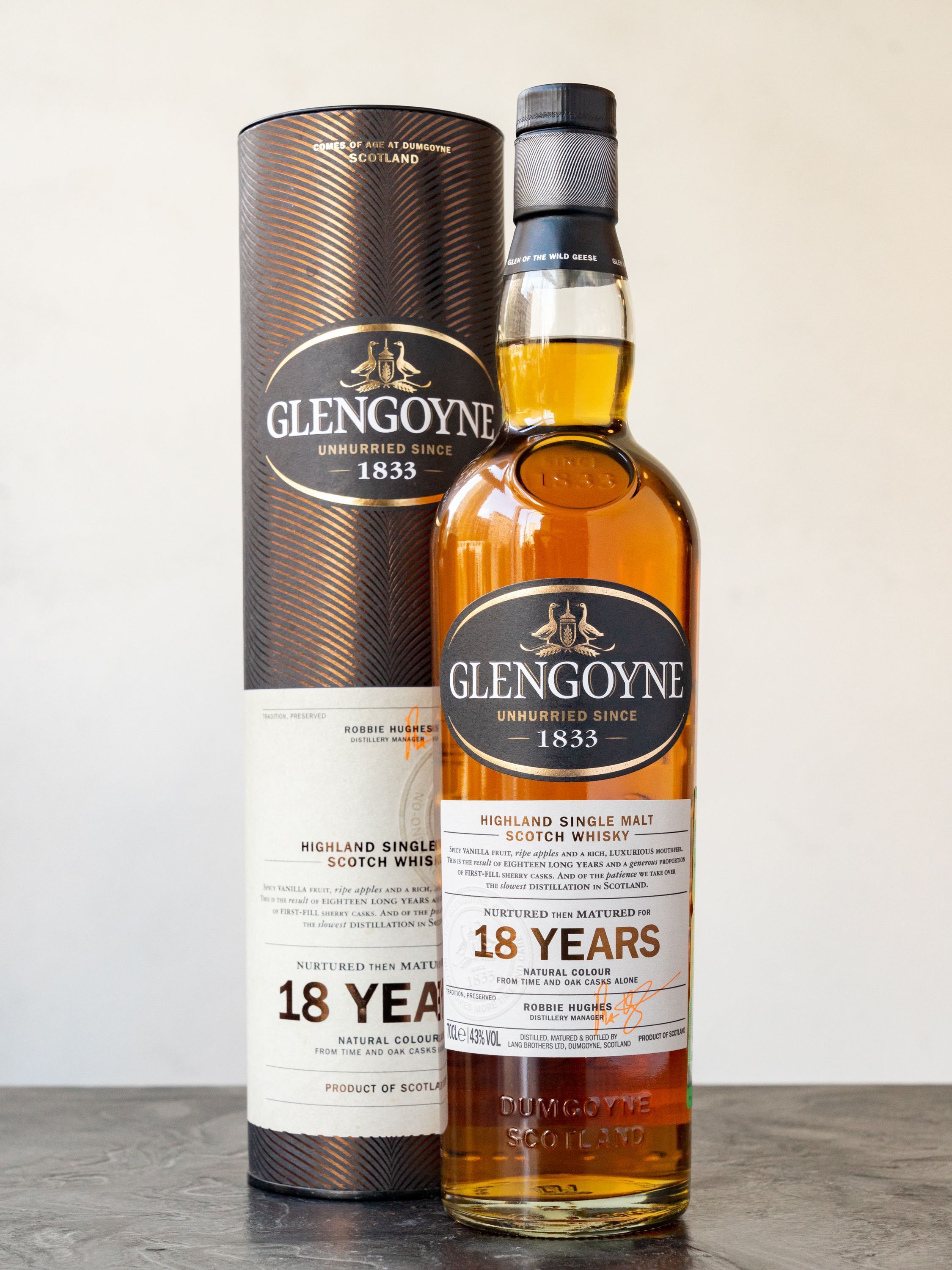 Купить виски Glengoyne 18 years (Гленгойн 18 лет) - лучшая цена в ресторане Amici Виски Glengoyne 18 years / Гленгойн 18 лет
