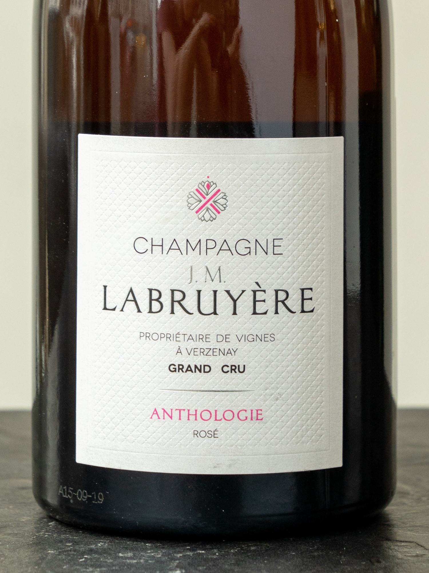 Этикетка J.M. Labruyere Champagne Grand Cru Anthologie Rose
