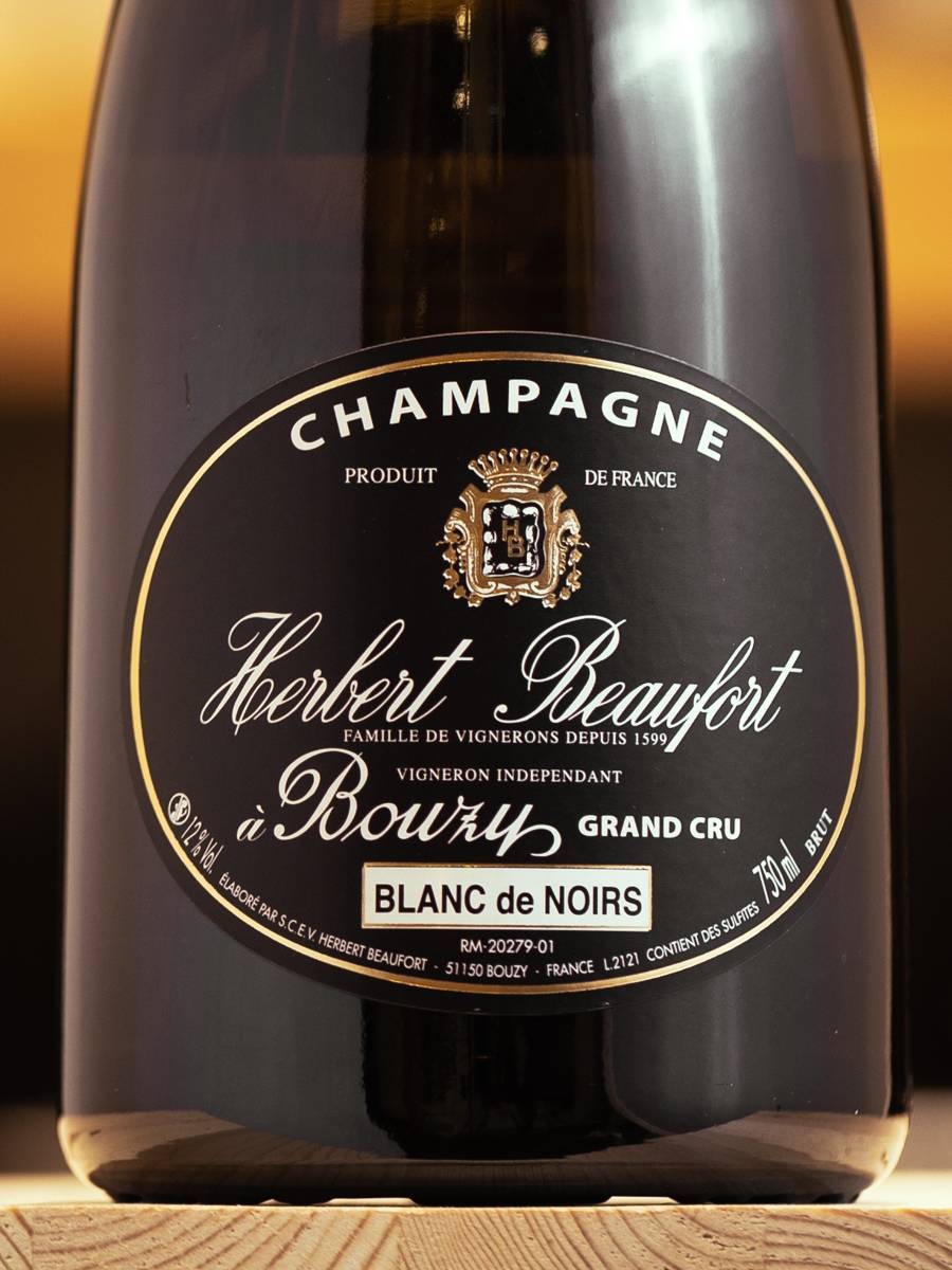 Шампанское Herbert Beaufort Bouzy Grand Cru Blanc de Noir Brut / Эрбер Бофор Бузи Гран Крю Блан де Нуар