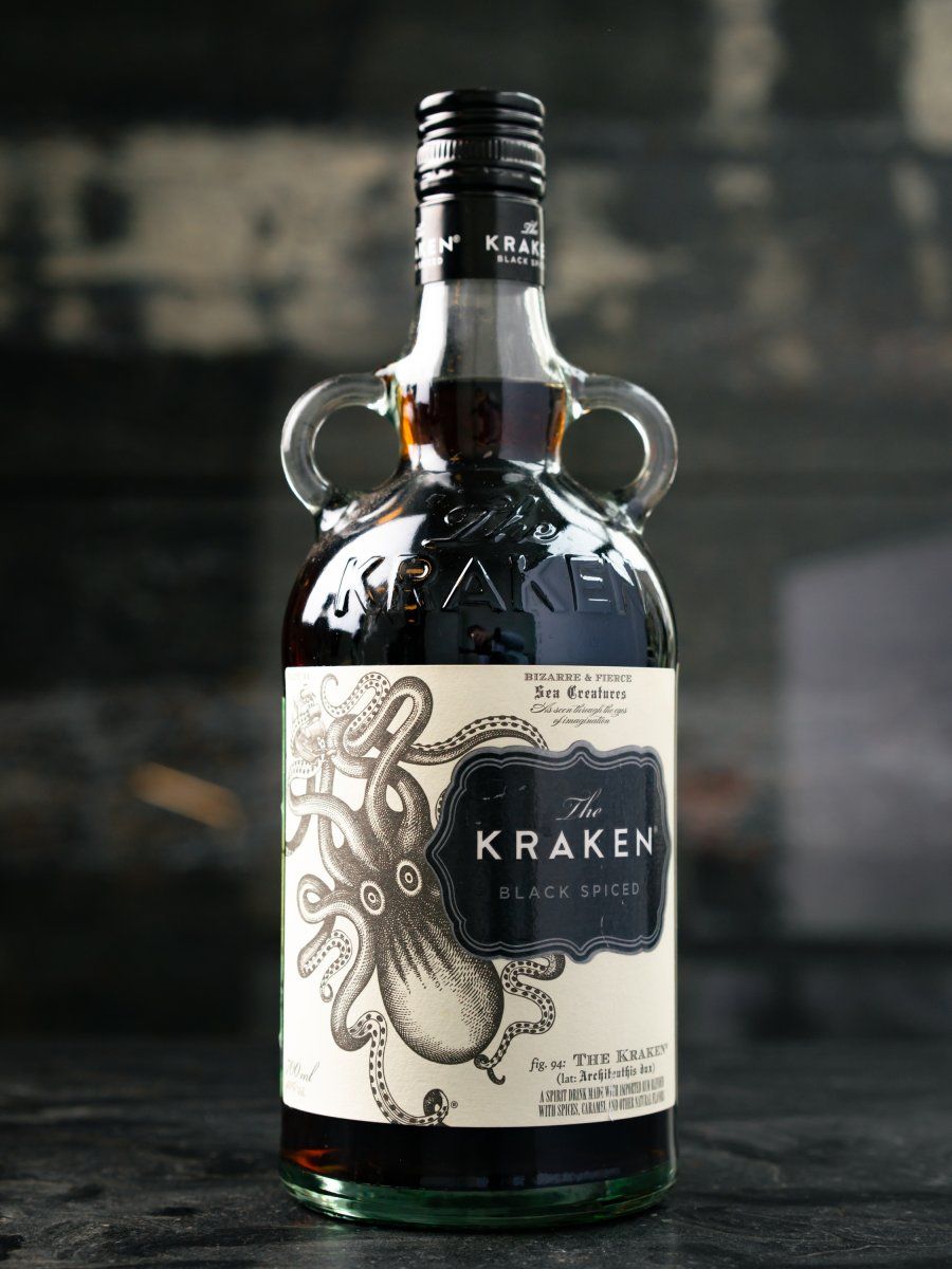 Купить ром Kraken Black Spiced Rum в ресторане Остерия Амичи- лучшая цена Ром Kraken Black Spiced Rum / Кракен Блэк Спайсд
