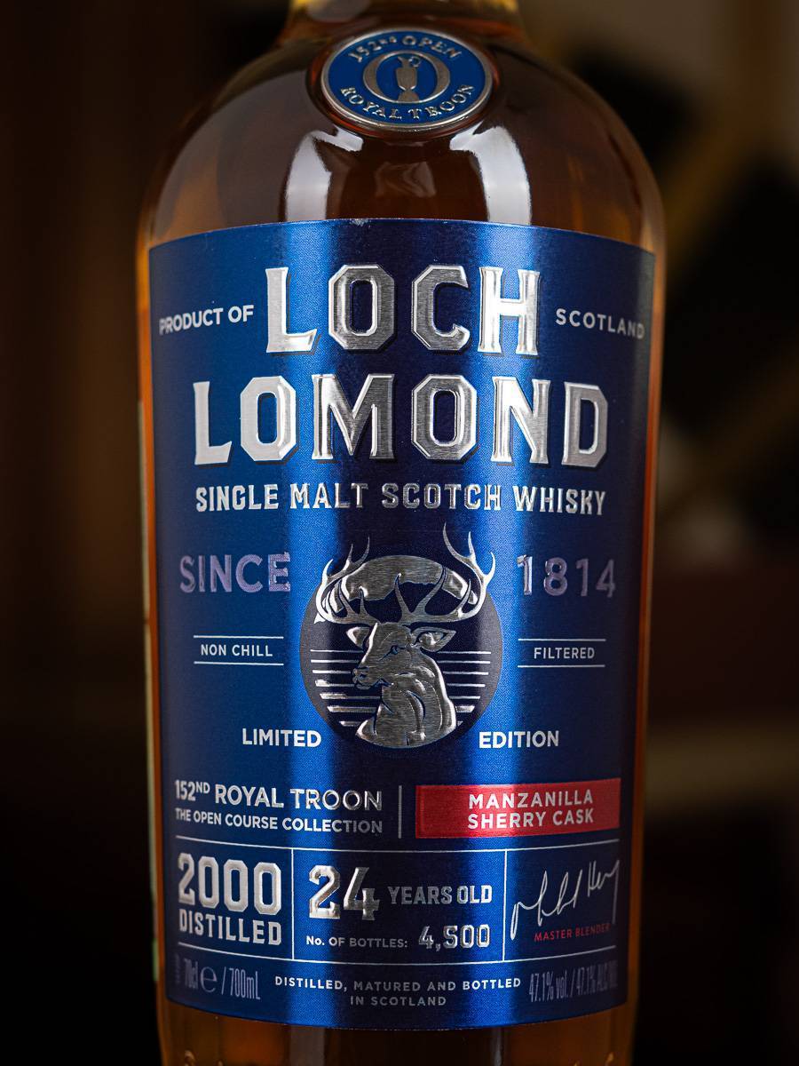 Этикетка Loch Lomond Limited Edition Open Course Collection 152 Royal Troon 24 years old