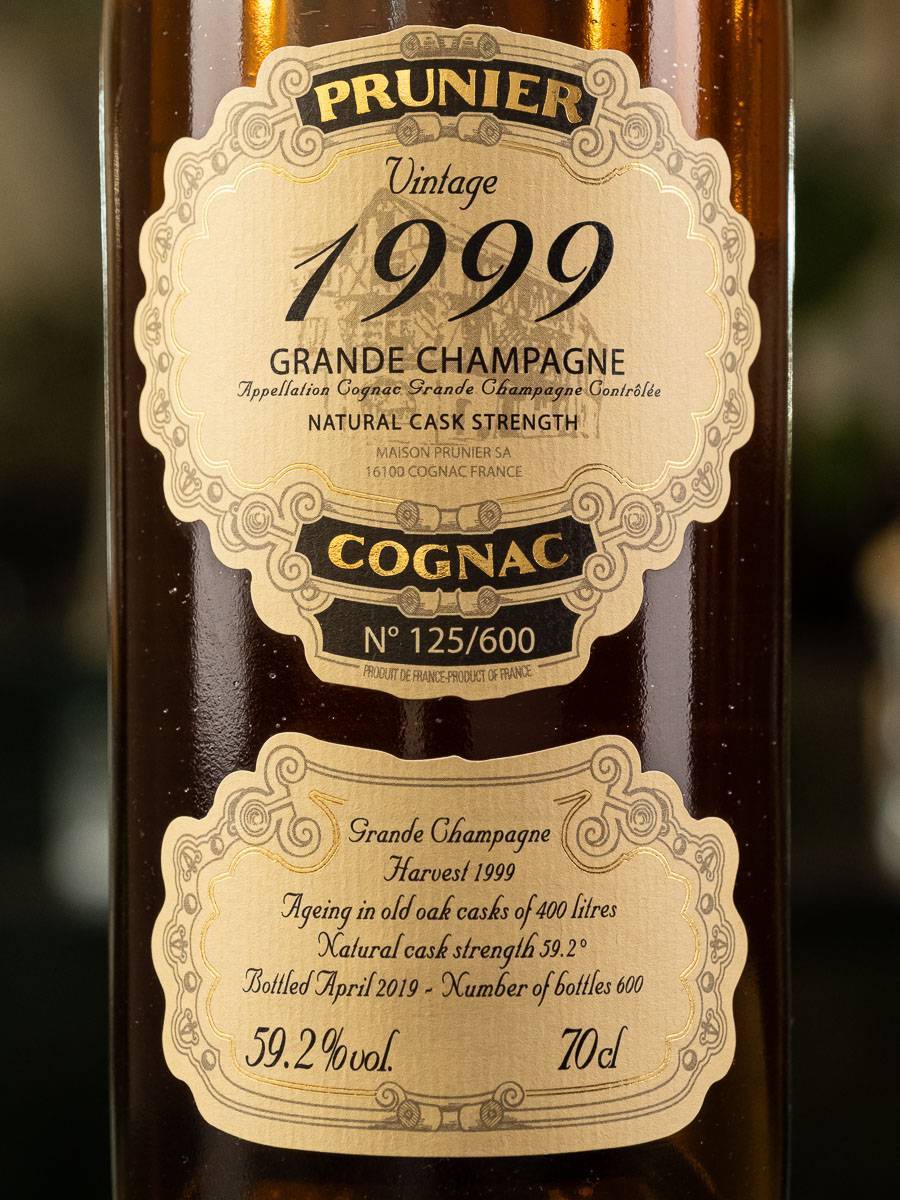 Коньяк Prunier Grande Champagne Vintage 1999 / Прунье Гранд Шампань