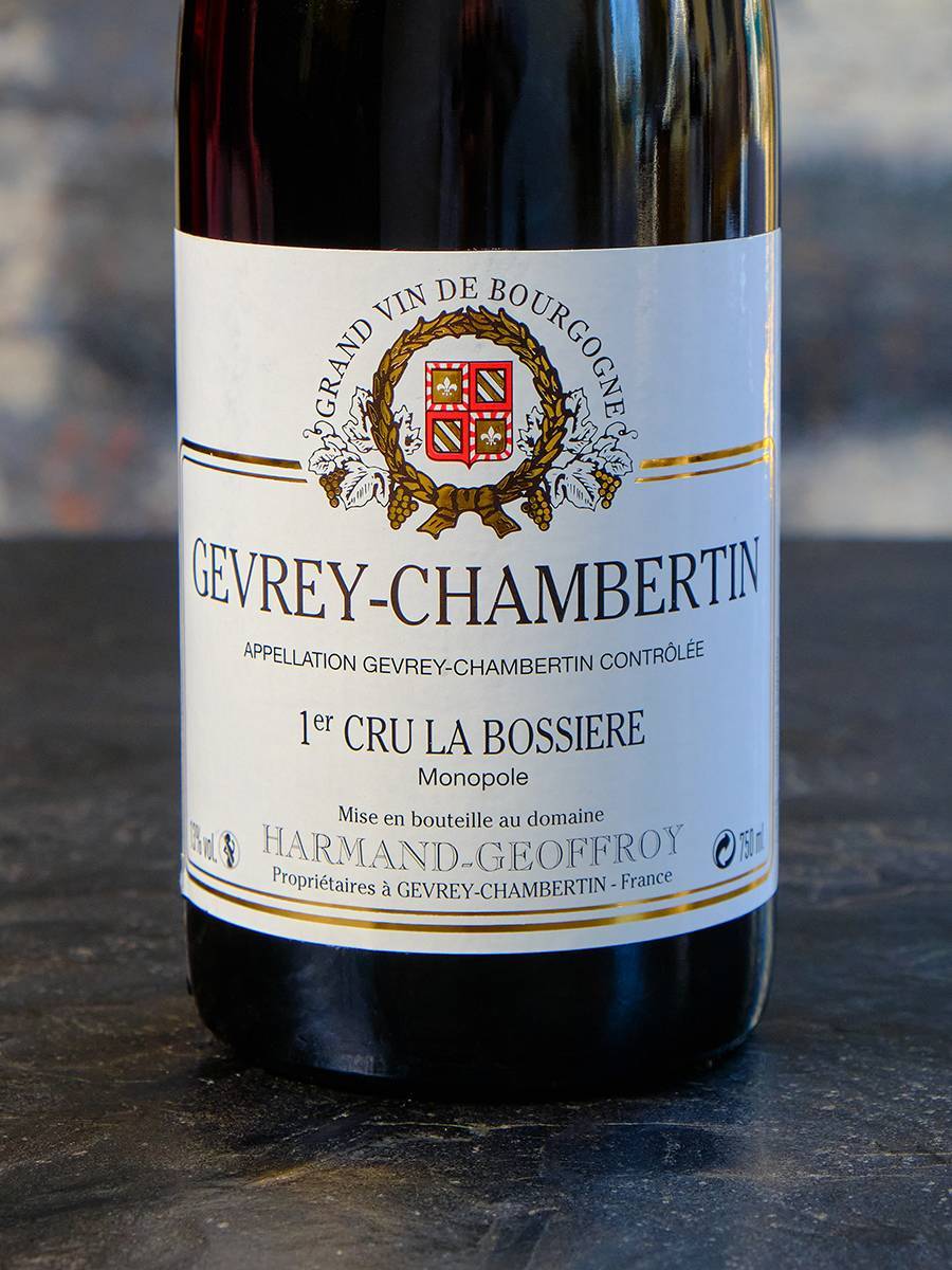 Вино Domaine Harmand-Geoffroy Gevrey-Chambertin 1er Cru La Bossier Monopole 2018 купить в винном ресторане Остерия - лучшая цена Вино Domaine Harmand-Geoffroy Gevrey-Chambertin 1er Cru La Bossier Monopole 2018 / Домэн Арман-Жеффруа Жеврэ-Шамбертэн Премьер Крю Ля Боссьер Монополь