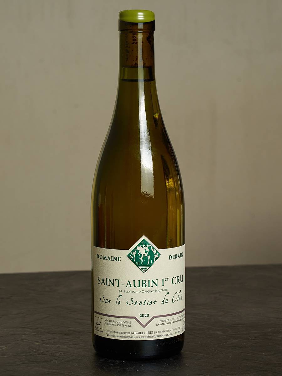 Вино Domaine Derain Saint Aubin Premier Cru Sur le Sentier du Clou 2020 купить в винном ресторане Остерия - лучшая цена Вино Domaine Derain Saint Aubin Premier Cru Sur le Sentier du Clou 2020 / Сент-Обен Премье Крю Домэн Деран Сюр ле Сантье дю Клу