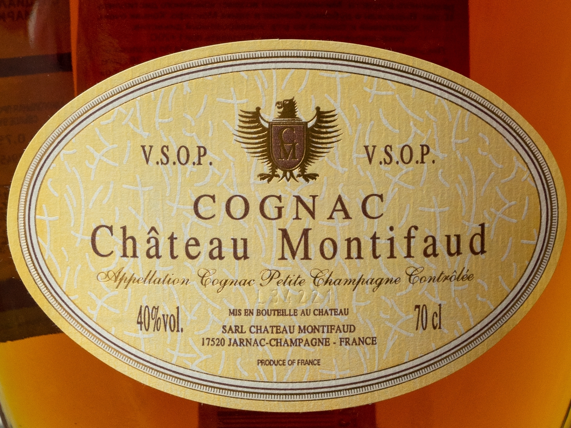 Этикетка Chateau de Montifaud VSOP