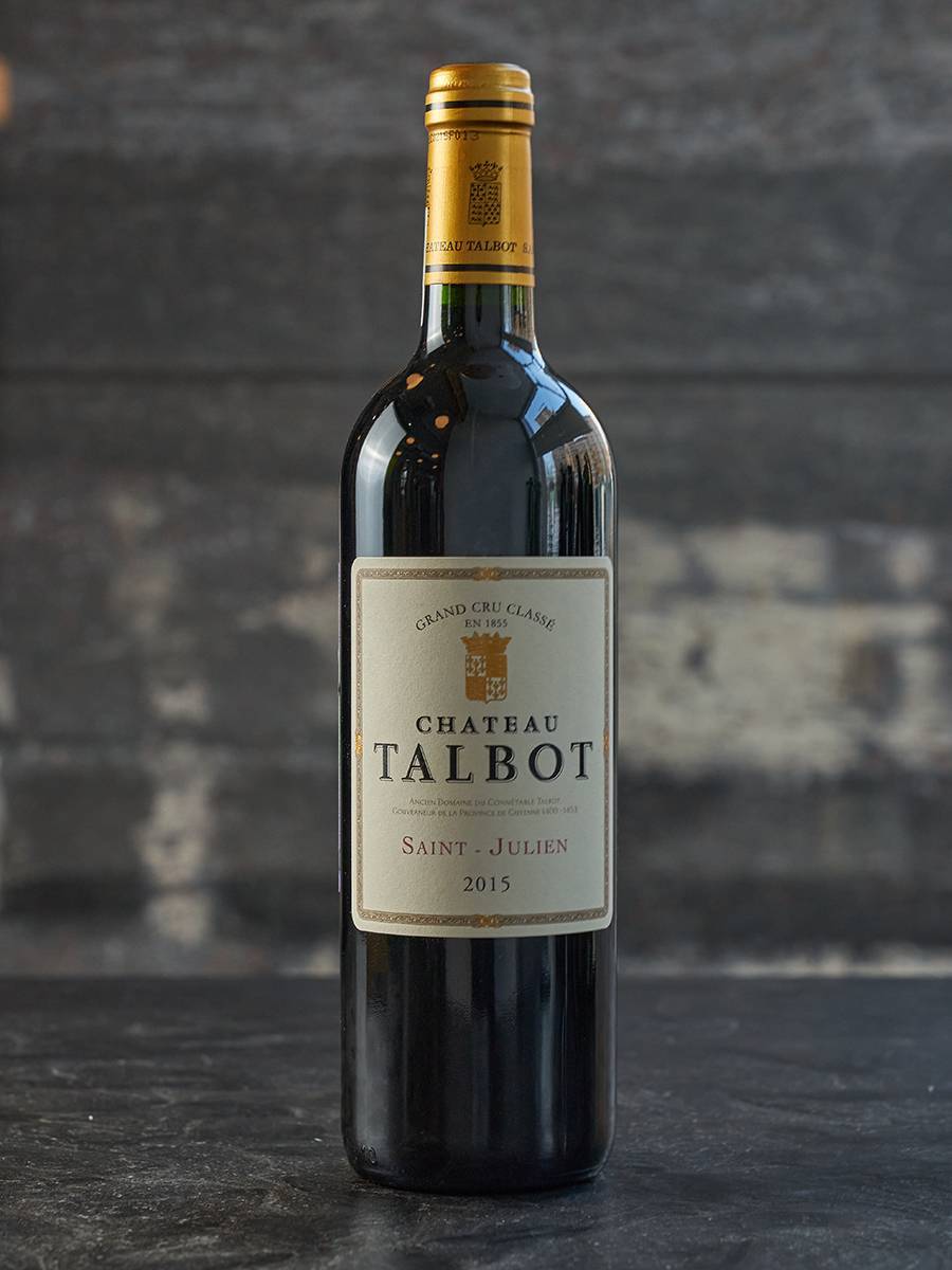 Вино Chateau Talbot Grand Cru Classe Saint-Julien 2015 купить в винном ресторане Остерия - лучшая цена Вино Chateau Talbot Grand Cru Classe Saint-Julien 2015 / Шато Тальбо Гран Крю Классе Сен-Жюльен 2015
