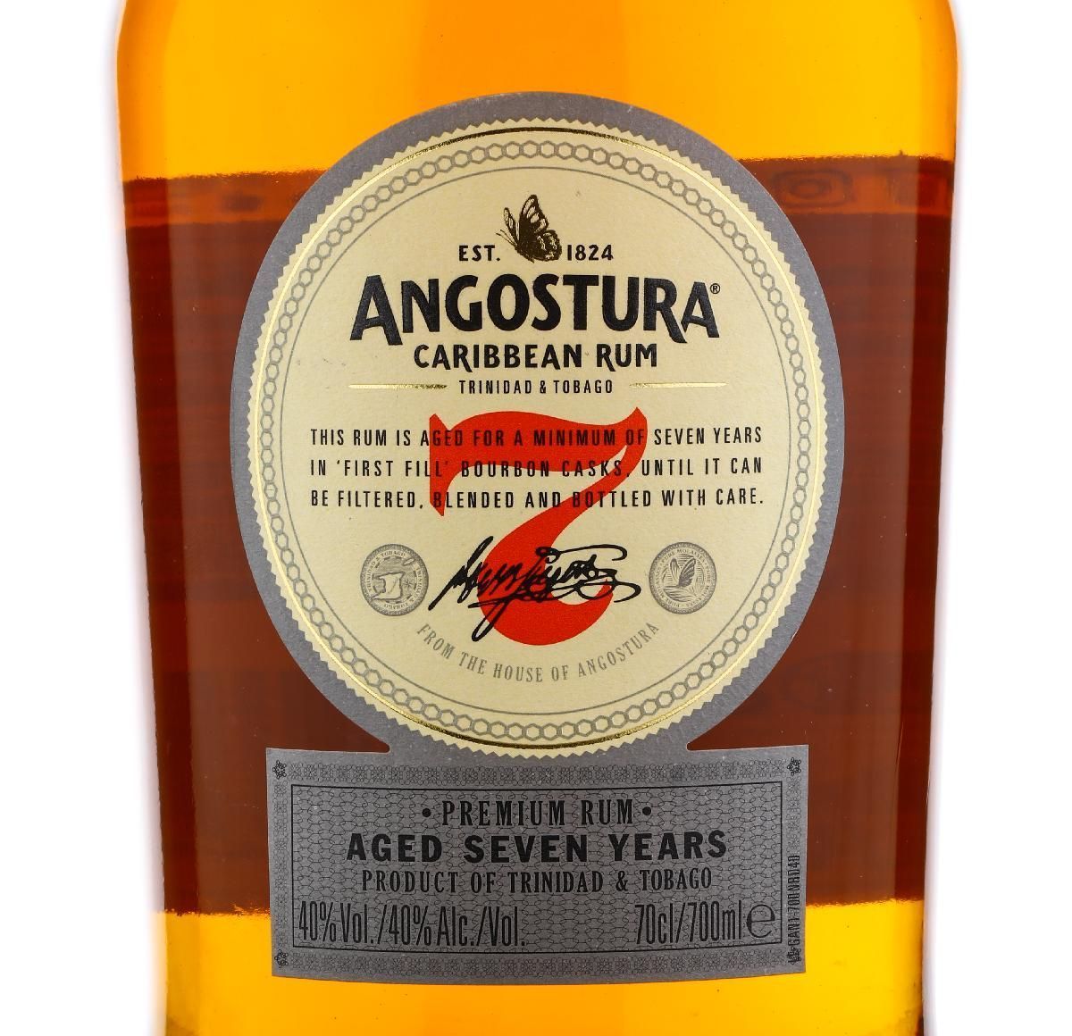 Ром Angostura Aged 7 years лучшая цена в ресторане Остерия Амичи Ром Angostura Aged 7 years / Ангостура 7 лет